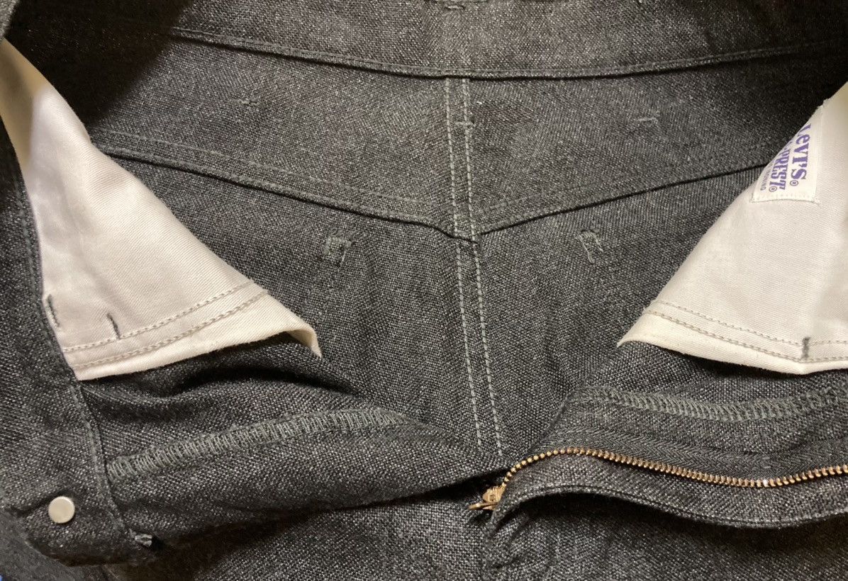Levi's Vintage Dark Grey Levis Sta-Prest Size US 31 - 4 Thumbnail