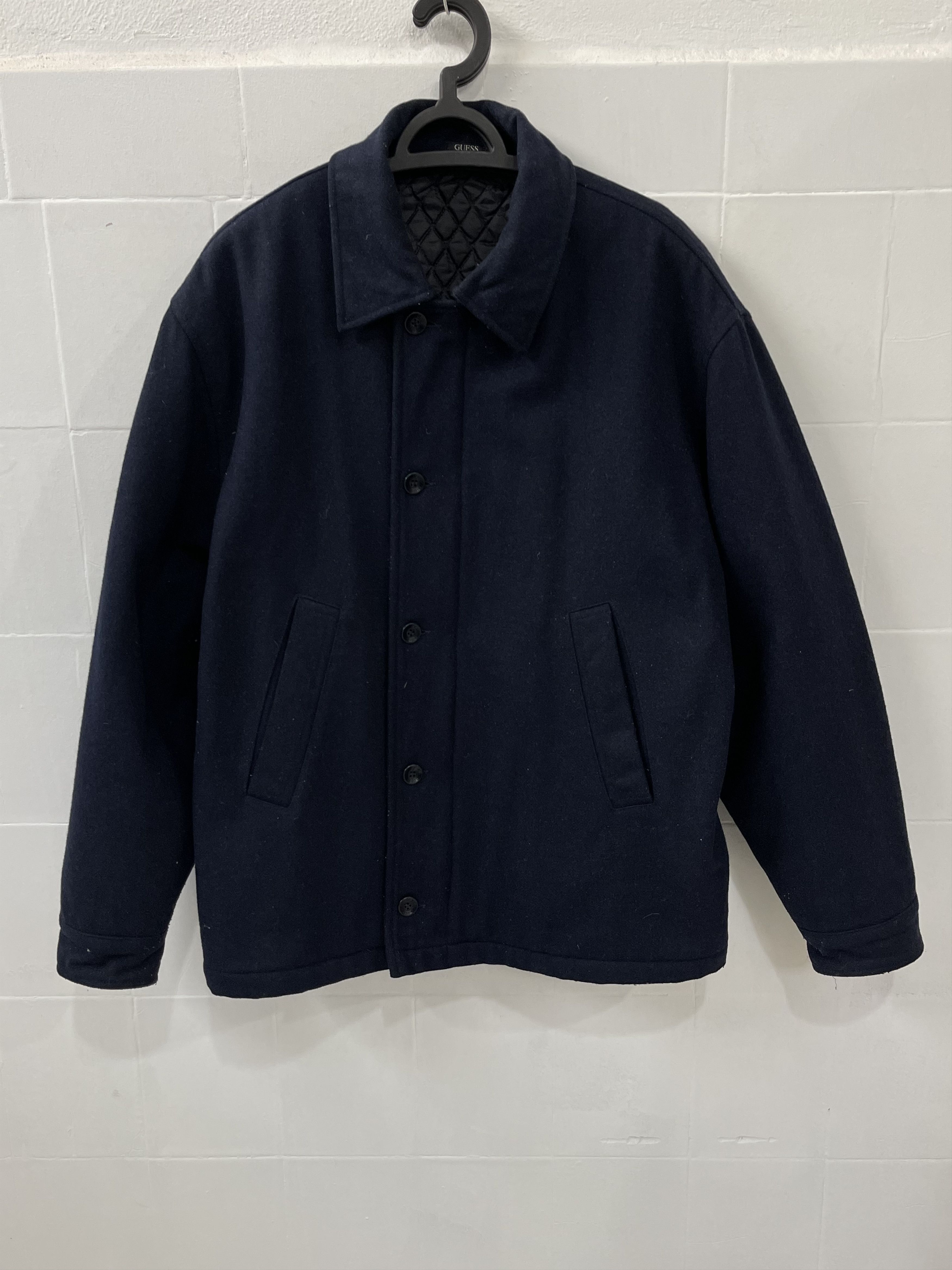 Guess 🔥 down jacket Guess Collection Gc short coat wool xl Size US XL / EU 56 / 4 - 1 Thumbnail