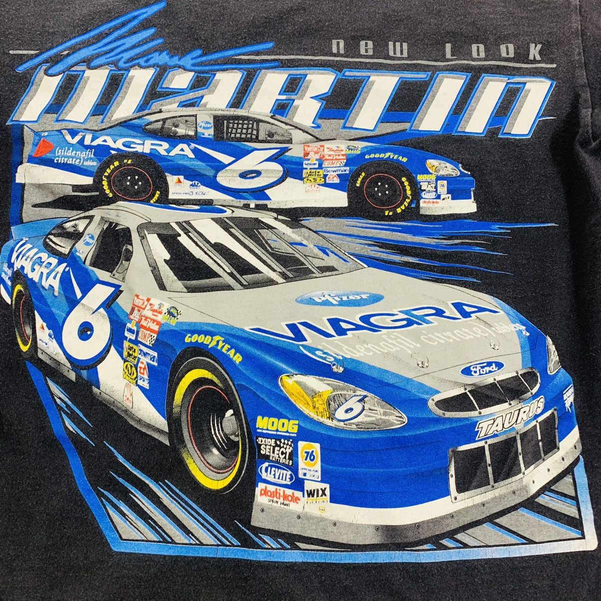 NASCAR × Streetwear × Vintage Mark Martin Viagra NASCAR Racing T-Shirt ...