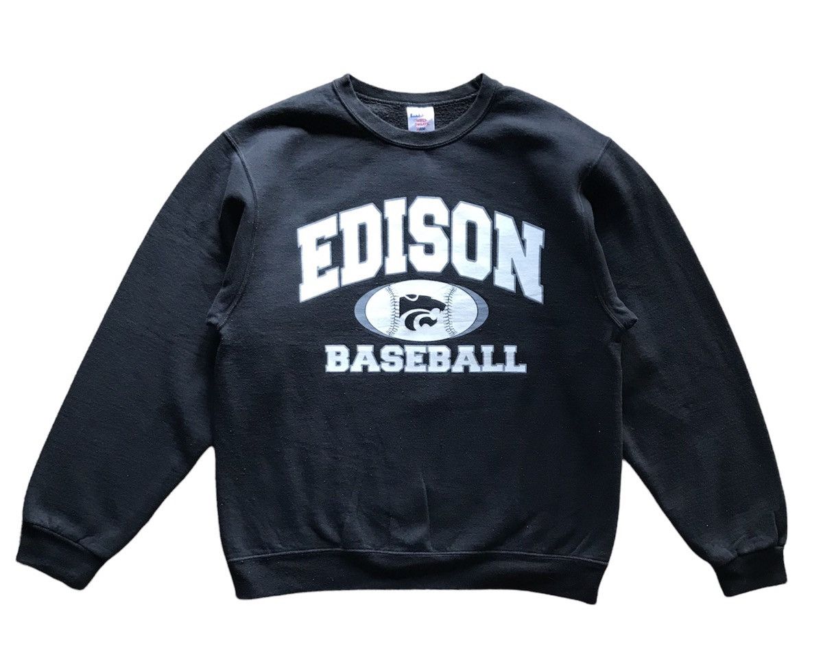 Vintage Edison Baseball high school sweatshirt M size