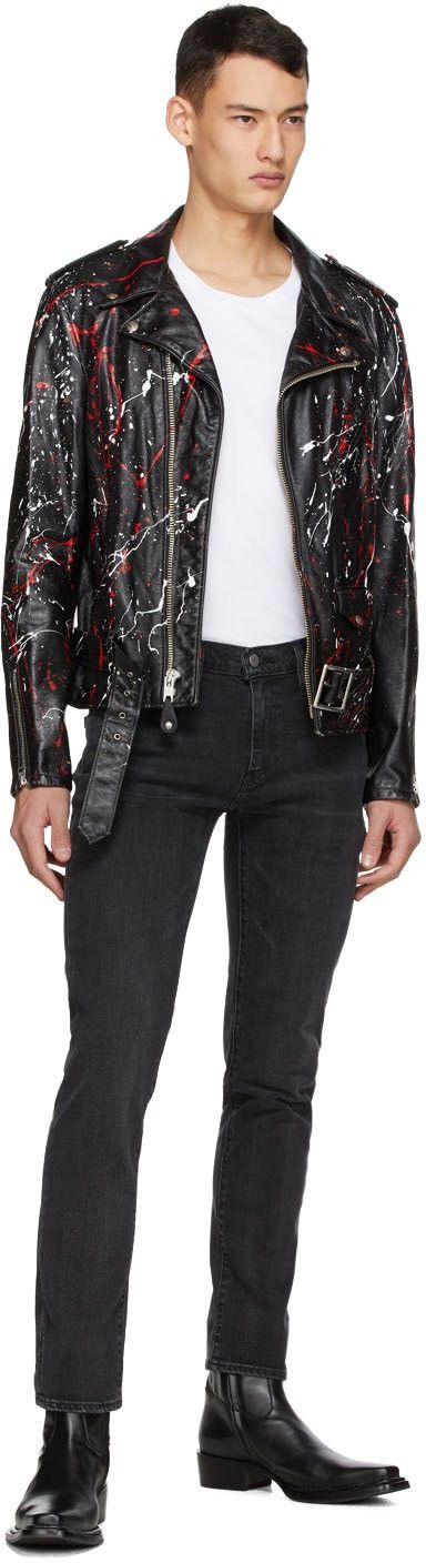 Schott Schott Hand Painted Truth Moto Leather Jacket made in USA Size US L / EU 52-54 / 3 - 5 Thumbnail