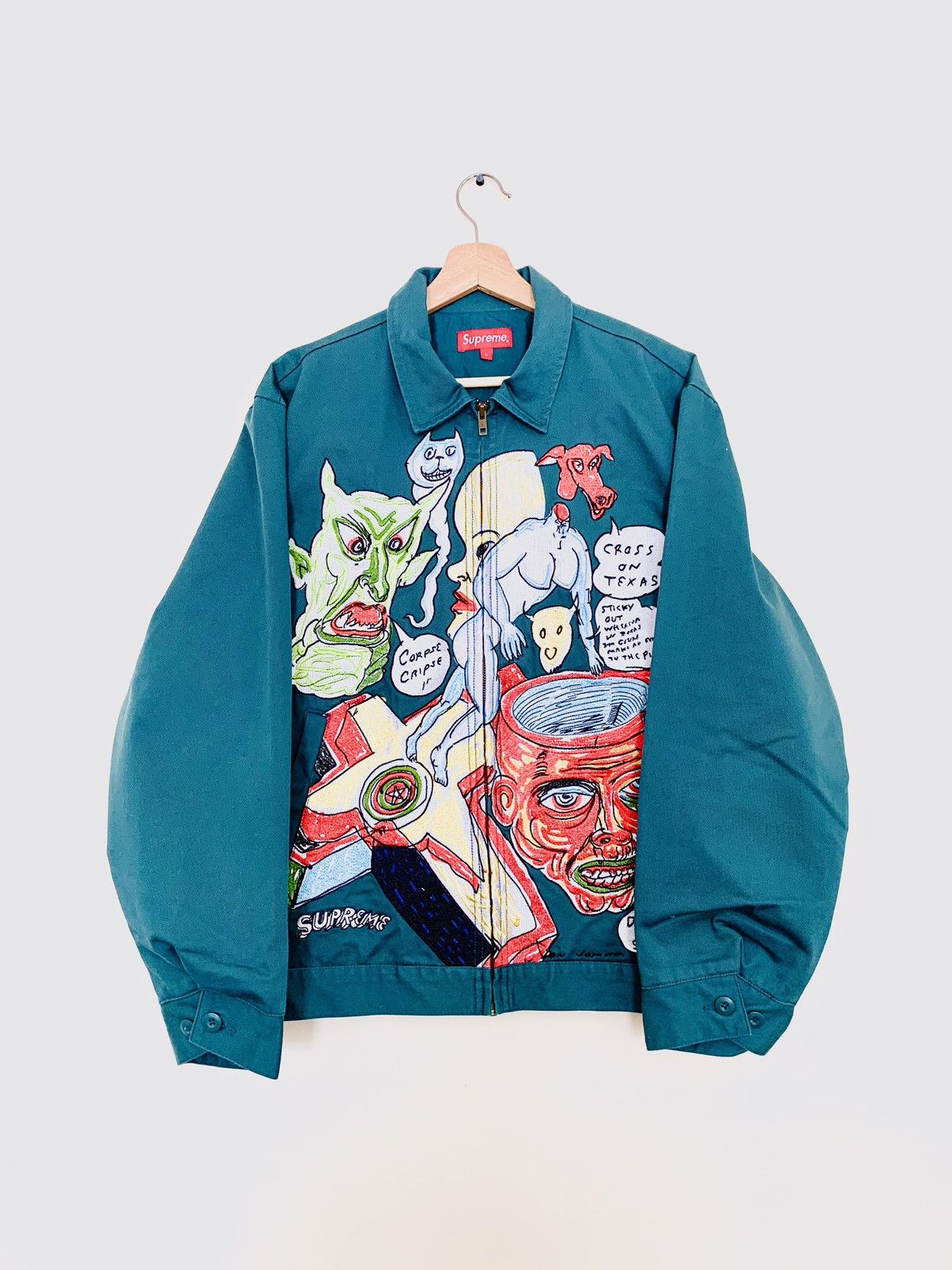 Supreme Supreme Daniel Johnston Embroidered Work Jacket | Grailed