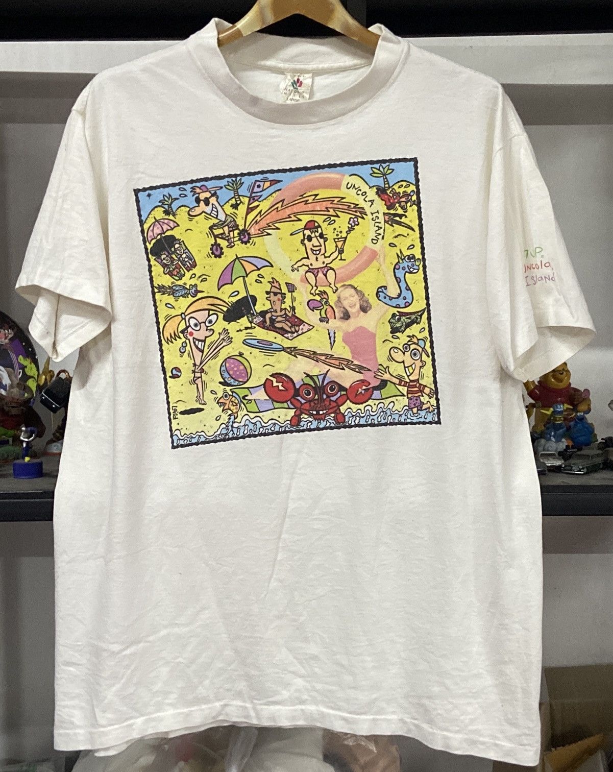 Vintage Vintage 90s 7UP Uncola Island Soft Deink Tshirt | Grailed