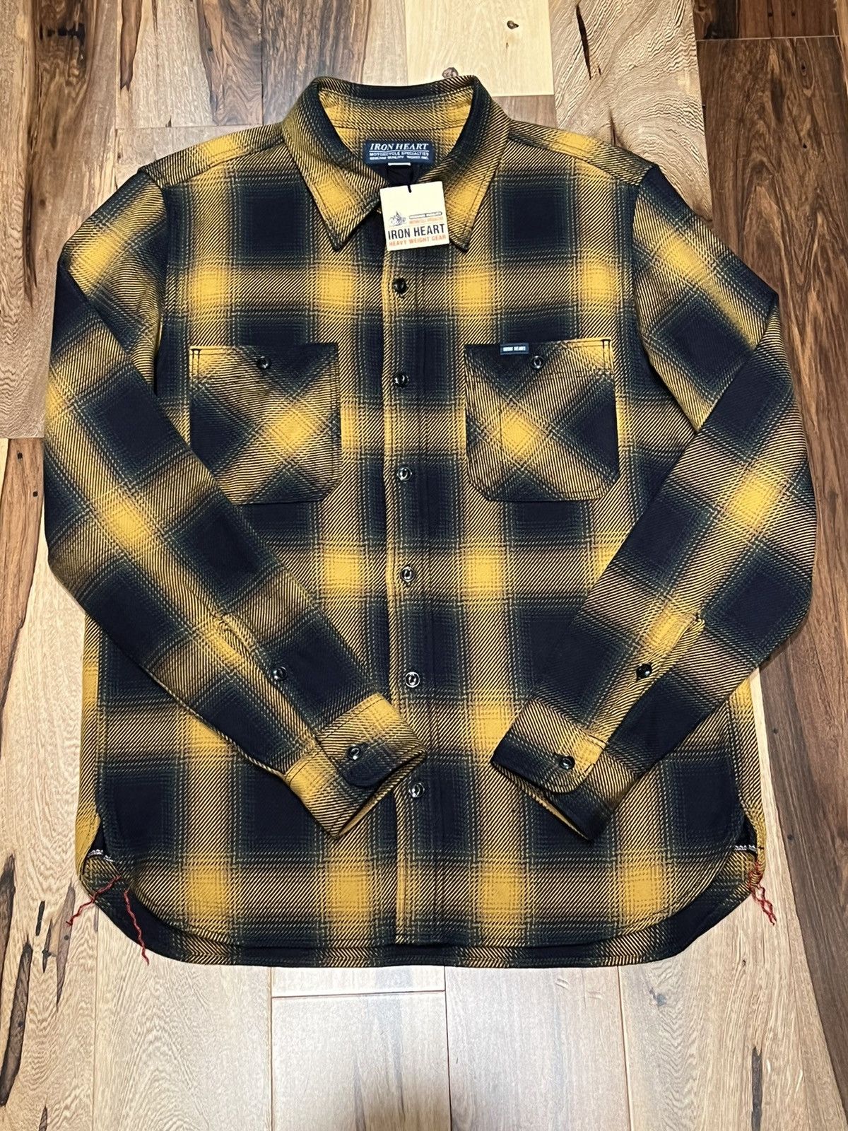 Iron Heart BNWT - IHSH-317-YEL - 9oz Selvedge Ombré Check Work Shirt |  Grailed