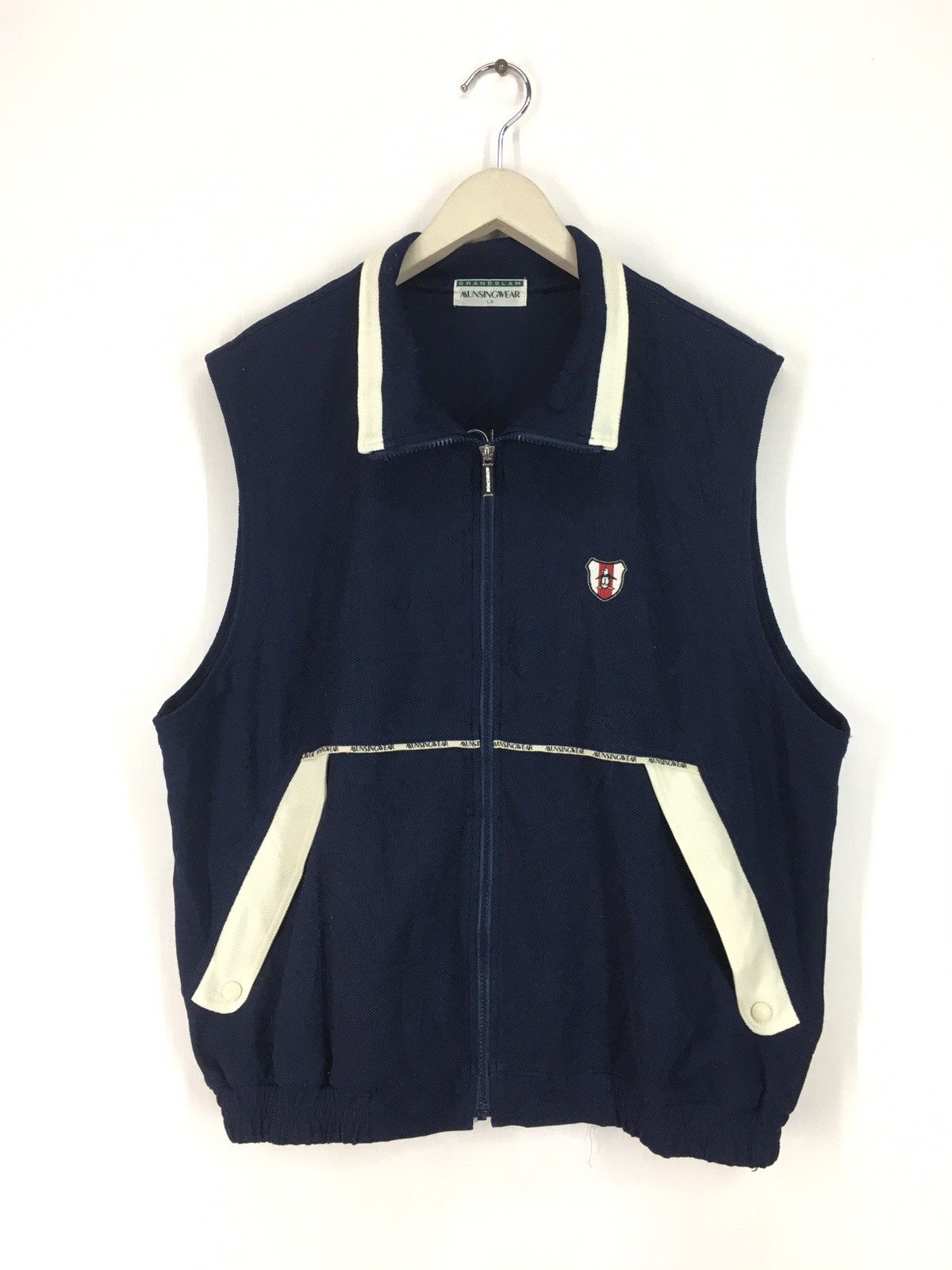 Grand Slam Vintage Grand slam Munsingwear sleeve less zip up jacket Size US L / EU 52-54 / 3 - 1 Thumbnail