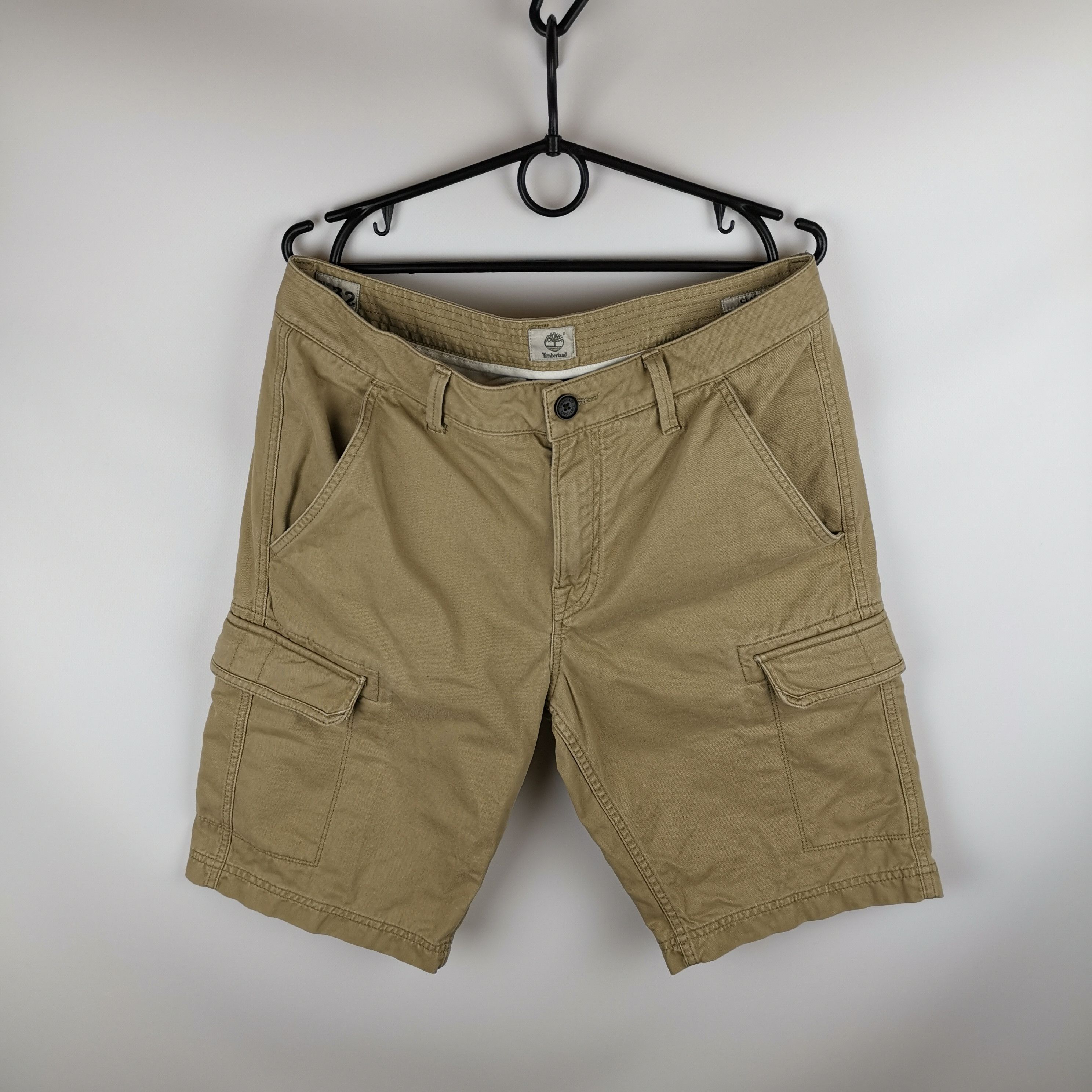 Timberland Timberland vintage beige cargo shorts travis scott style Size US 32 / EU 48 - 1 Thumbnail