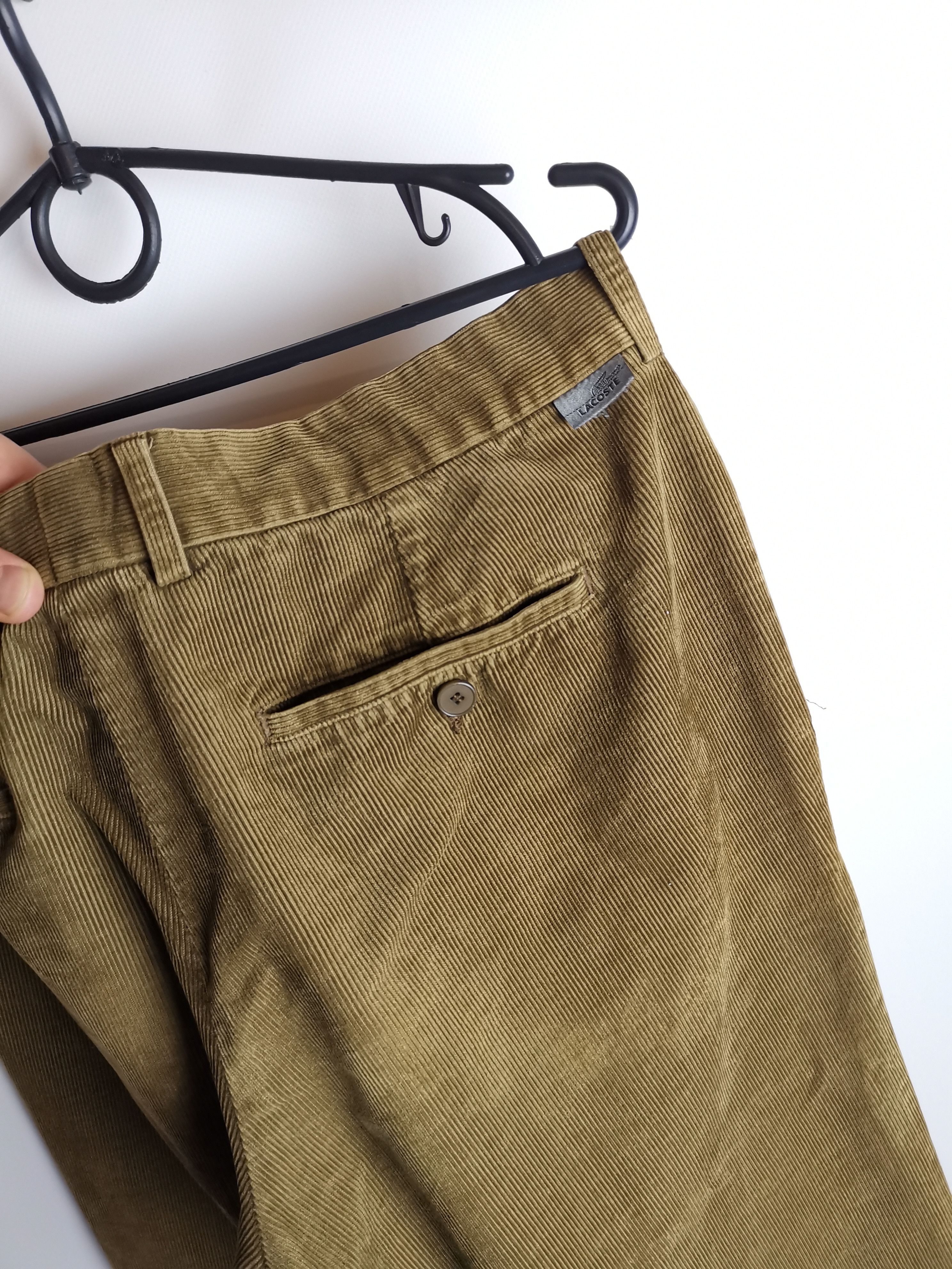 Lacoste × Vintage Lacoste vintage corduroy brown casual pants Size US 34 / EU 50 - 3 Thumbnail