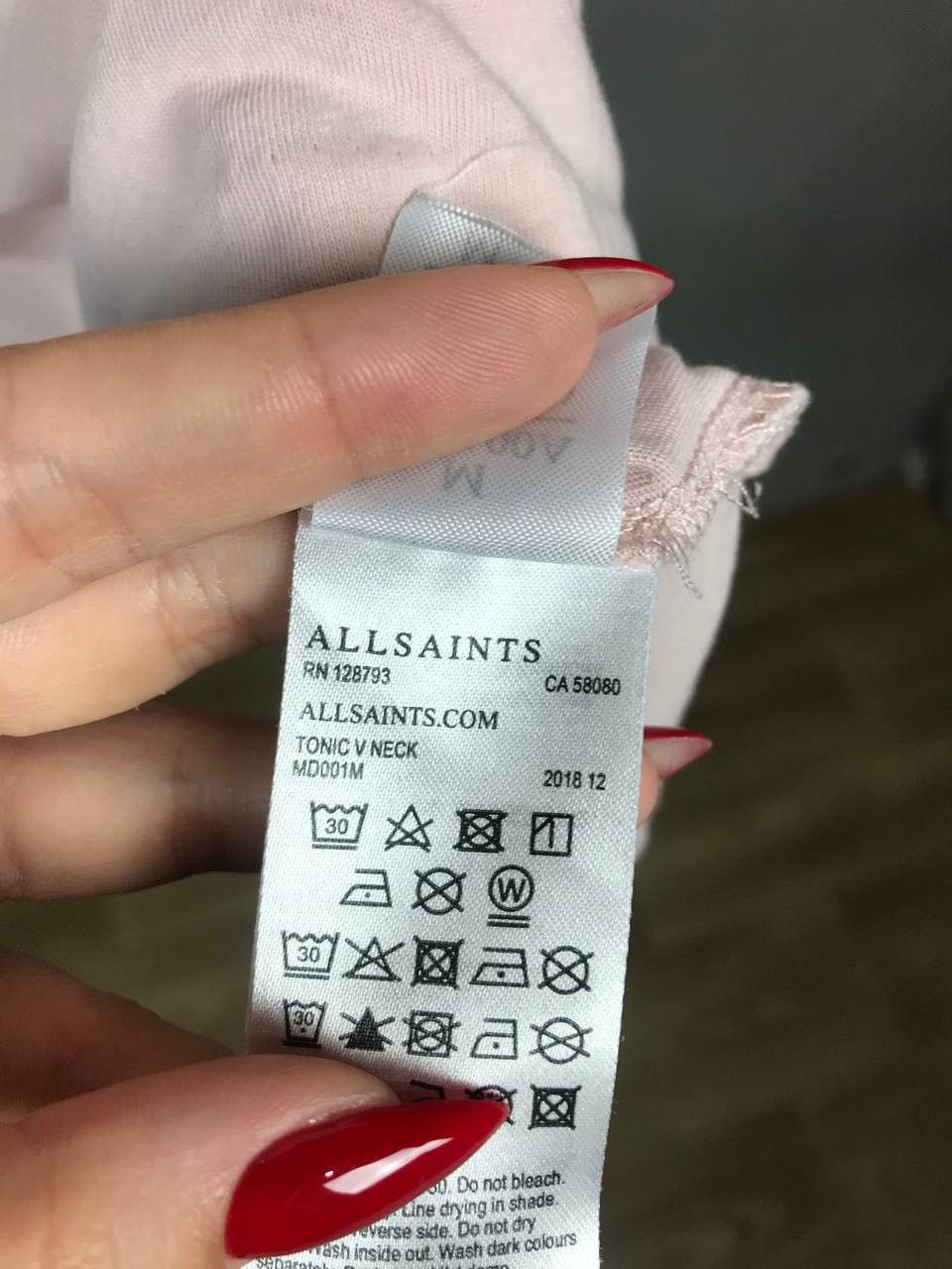 Allsaints Allsaints luxury streetwear pink tee Size US M / EU 48-50 / 2 - 6 Thumbnail