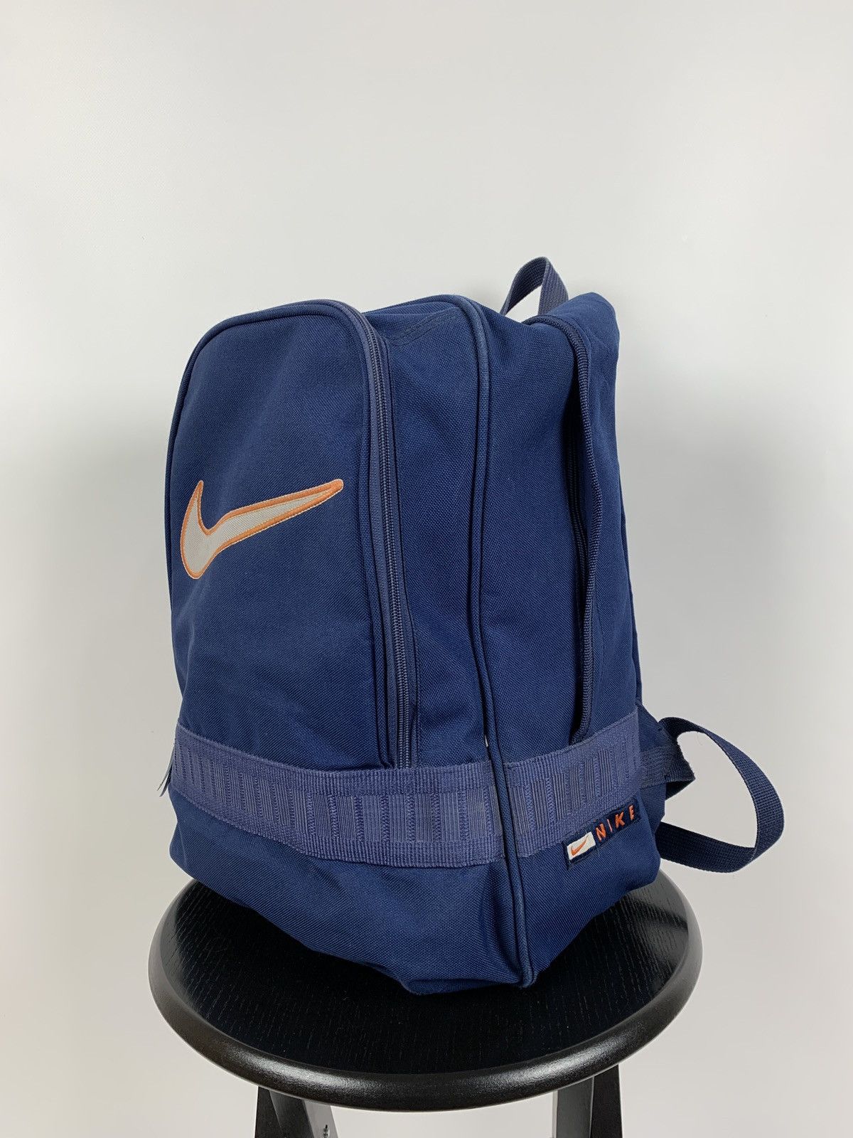 Nike 90s Vintage Nike Big Logo Swoosh Backpack Bag Size ONE SIZE - 2 Thumbnail