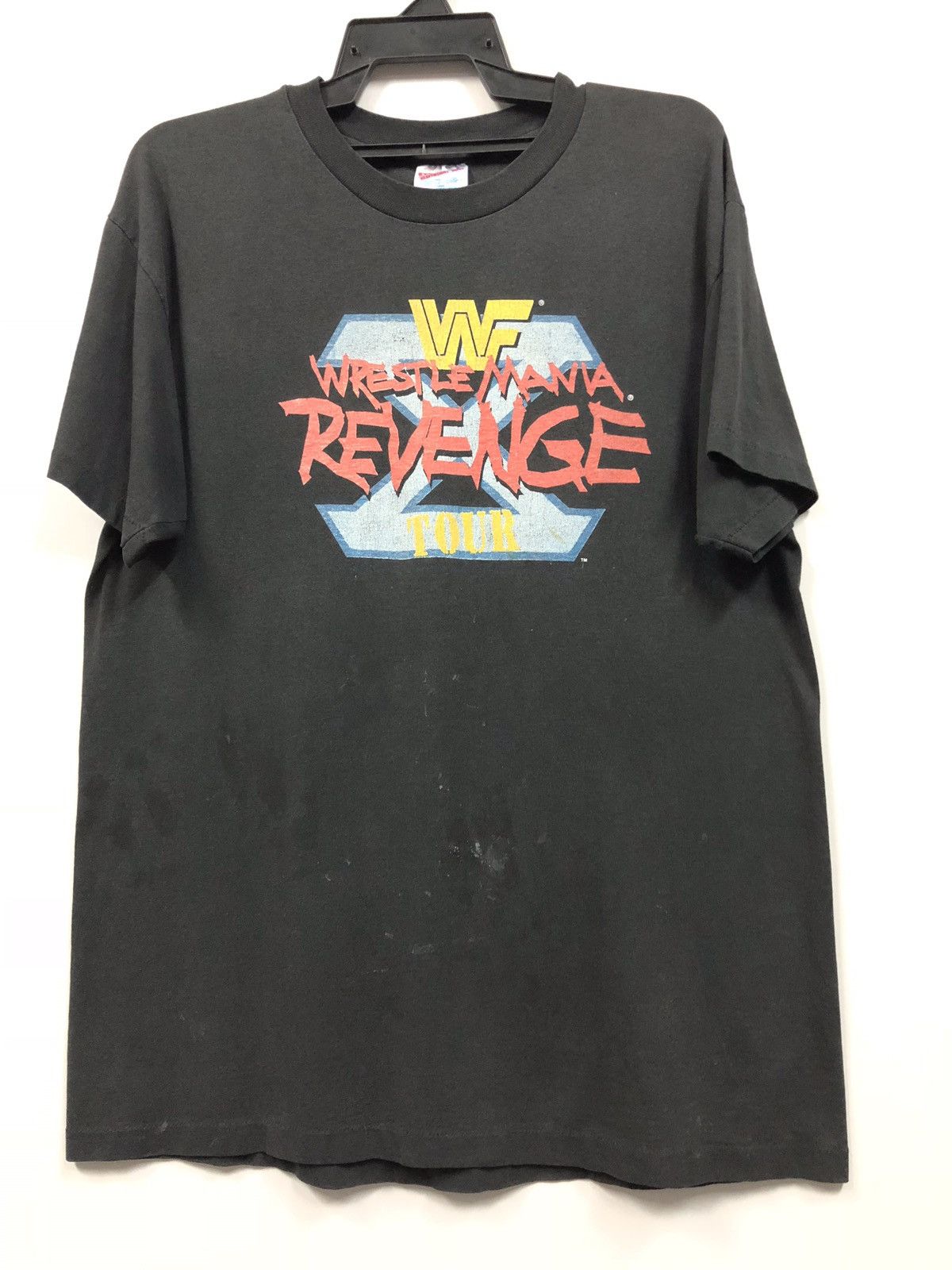 Vintage × WCW/nWo × WWF Vintage 90s Distressed Wrestling Mania Revenge Tour Size US L / EU 52-54 / 3 - 1 Thumbnail
