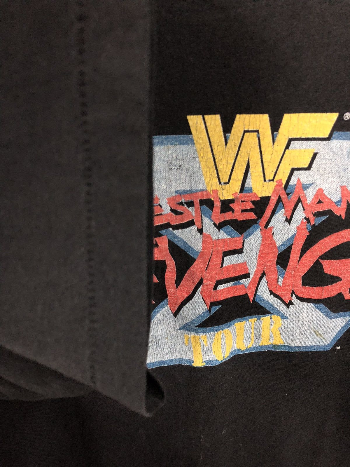 Vintage × WCW/nWo × WWF Vintage 90s Distressed Wrestling Mania Revenge Tour Size US L / EU 52-54 / 3 - 4 Thumbnail