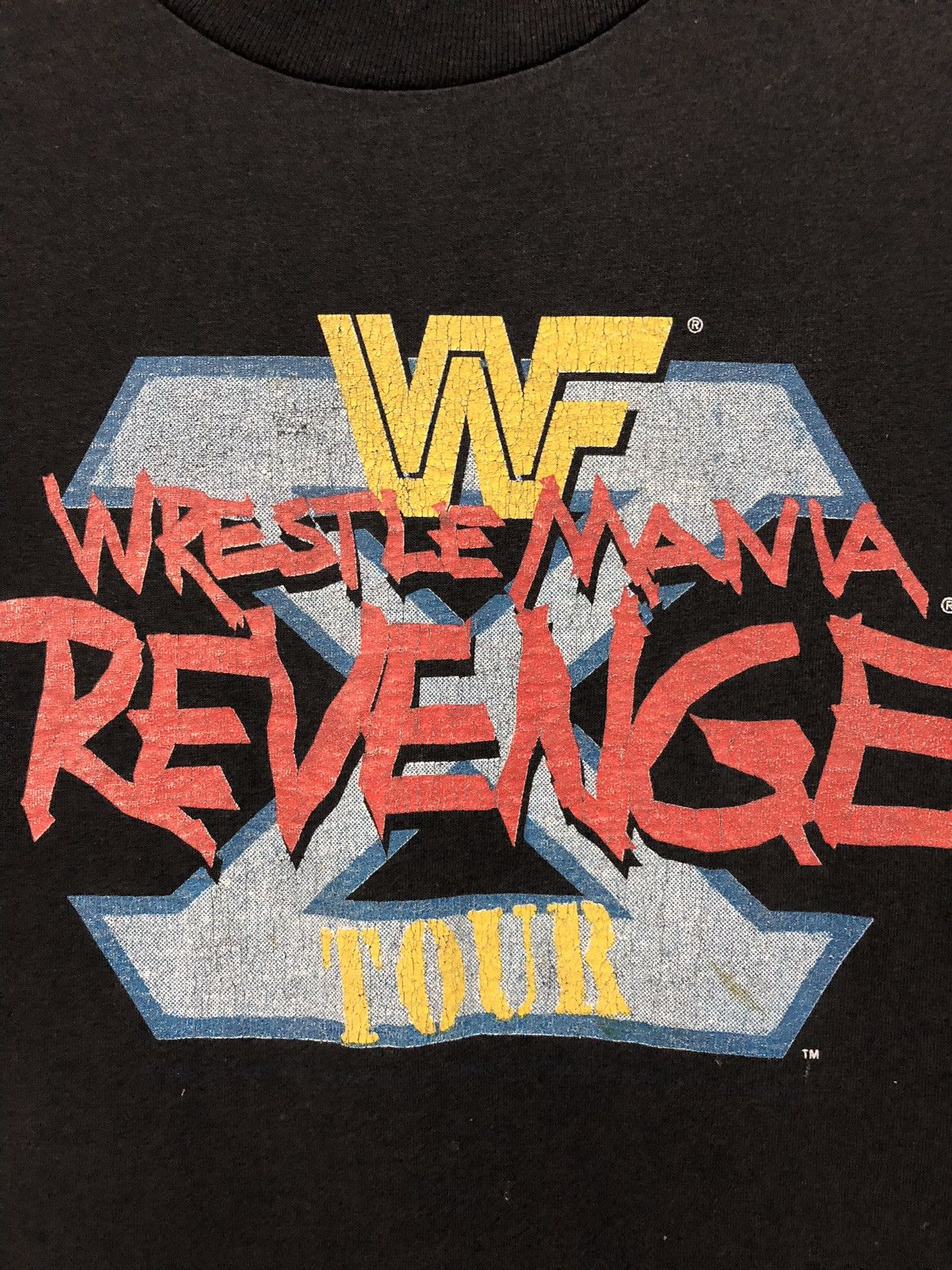 Vintage × WCW/nWo × WWF Vintage 90s Distressed Wrestling Mania Revenge Tour Size US L / EU 52-54 / 3 - 3 Thumbnail