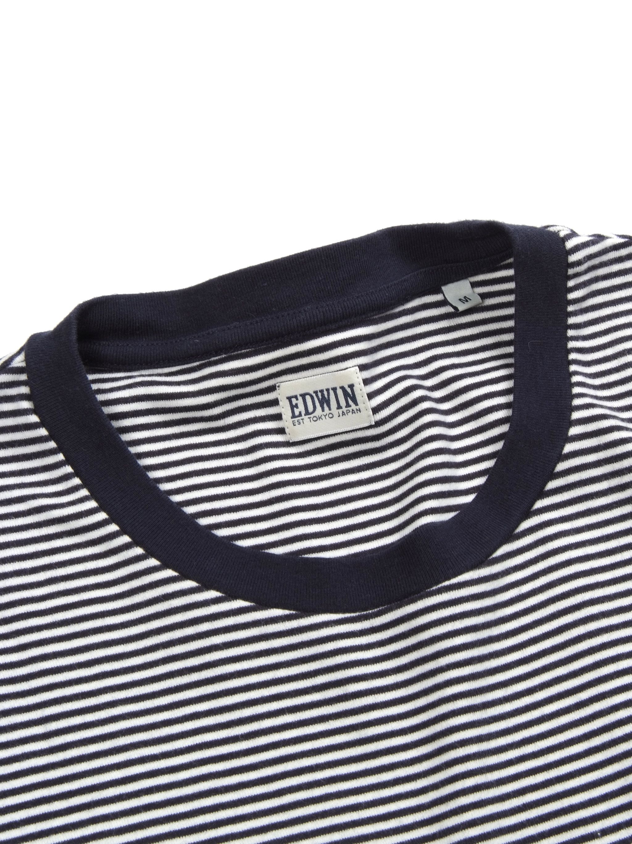 Edwin EDWIN Japanese Brand Stripped T-shirt (M) Size US M / EU 48-50 / 2 - 3 Thumbnail