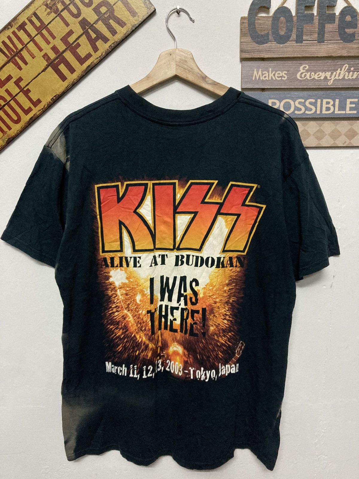 人気ショップ Kiss × Kiss × Tees Band Band At Alive Kiss 2003 Vintage ミュージシャン