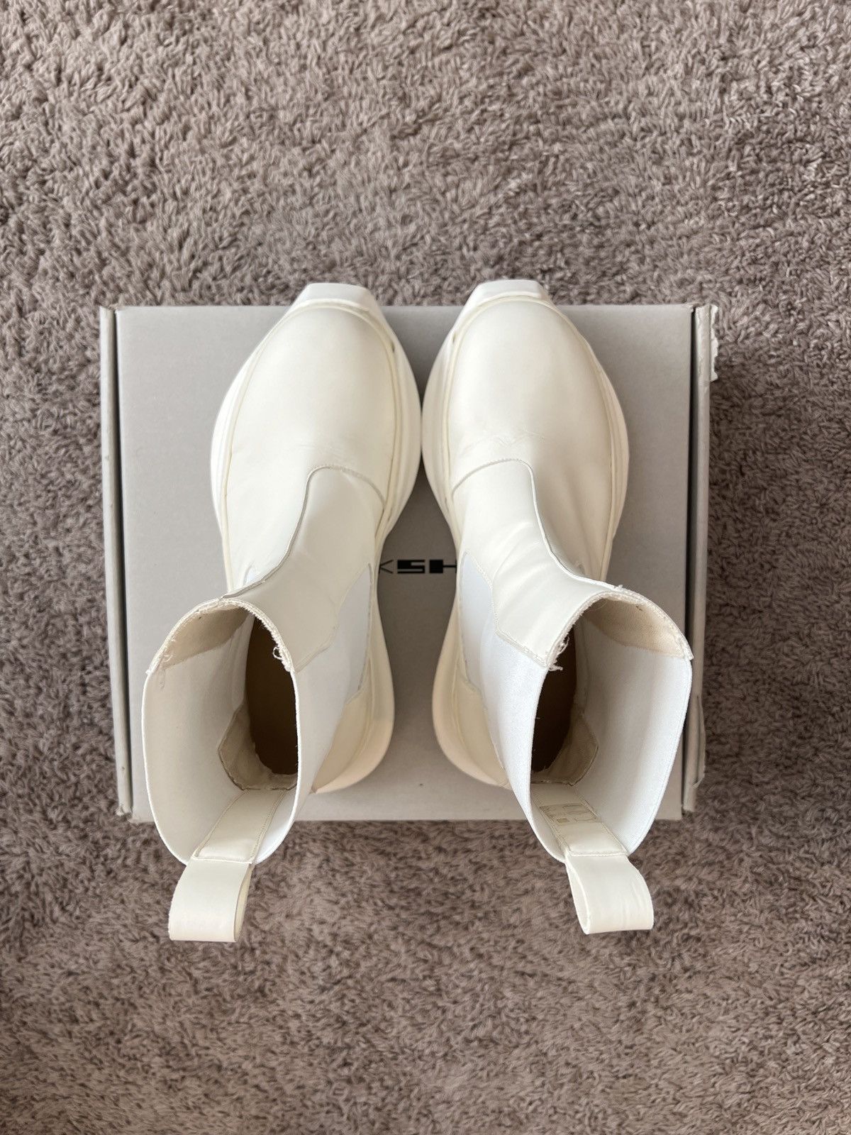 Rick Owens Rick Owens Beetle Abstract white boots Size US 10.5 / EU 43-44 - 4 Thumbnail