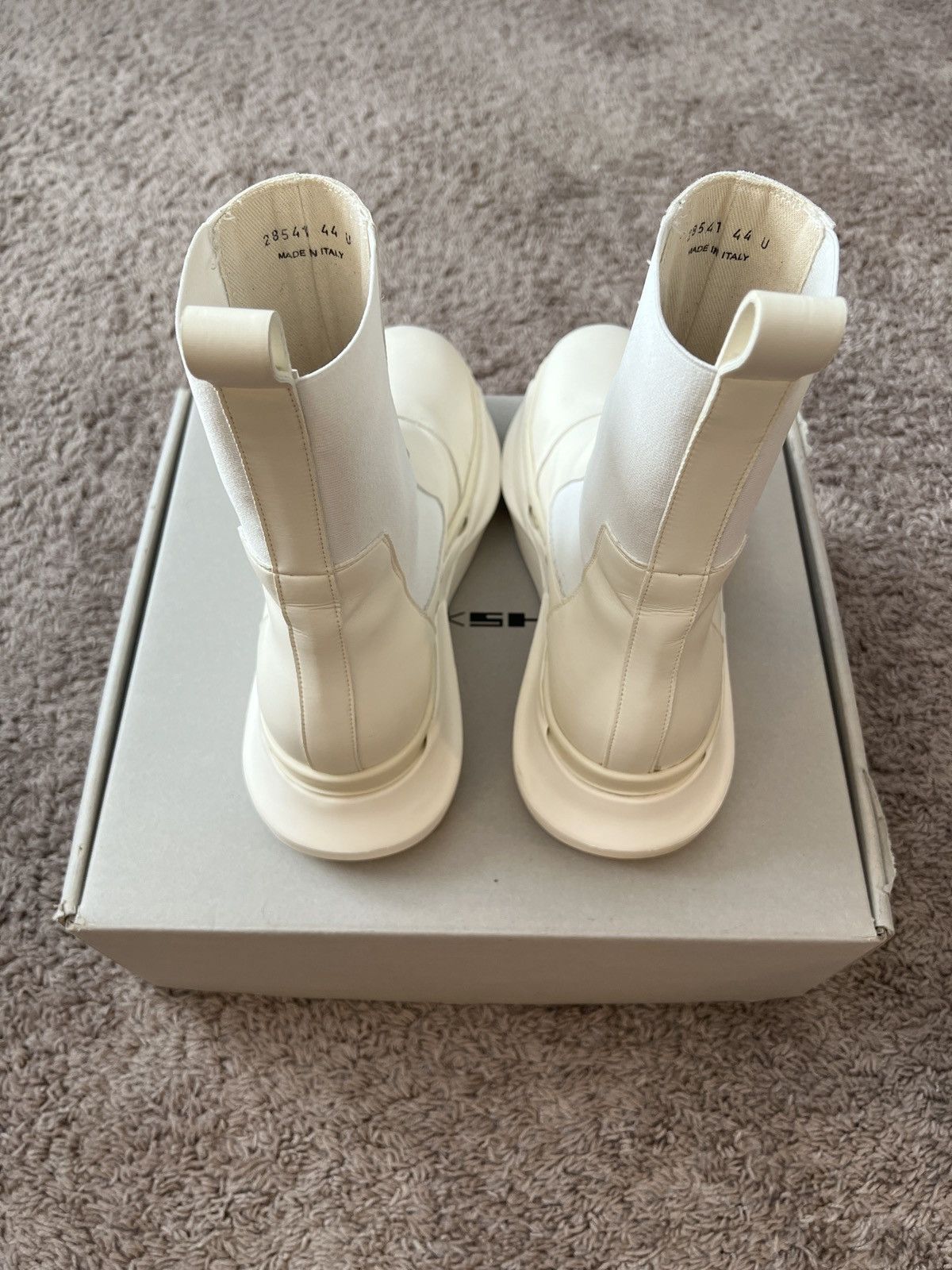 Rick Owens Rick Owens Beetle Abstract white boots Size US 10.5 / EU 43-44 - 3 Thumbnail