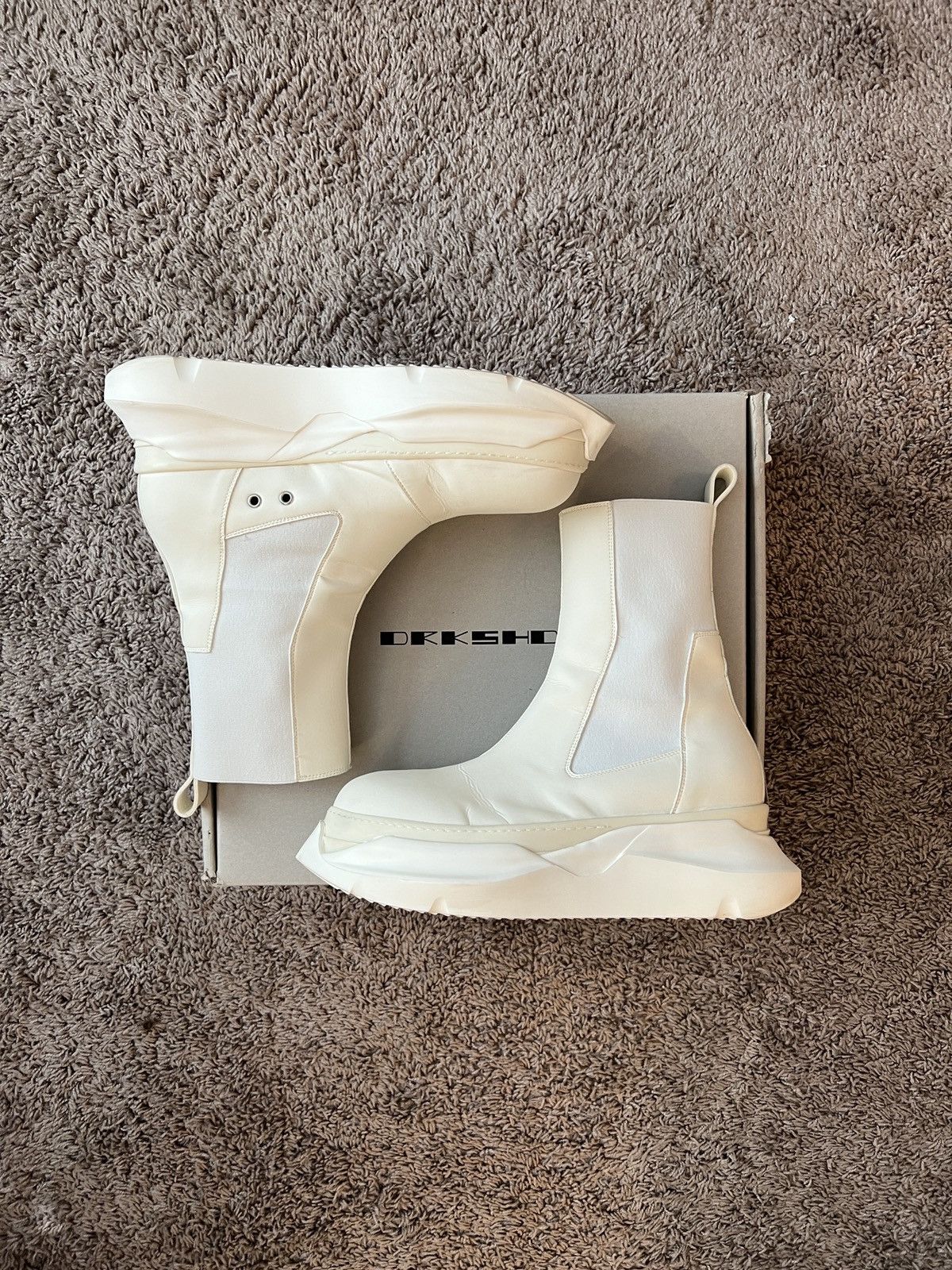 Rick Owens Rick Owens Beetle Abstract white boots Size US 10.5 / EU 43-44 - 2 Thumbnail