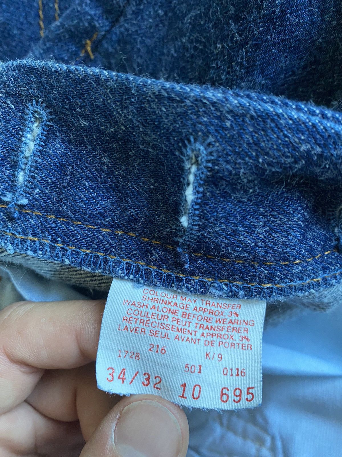 Levi's × Levi's Vintage Clothing × Vintage Vintage Levi’s 501 Indigo Wash fits 33x29 tagged 34x32 Size US 33 - 7 Thumbnail