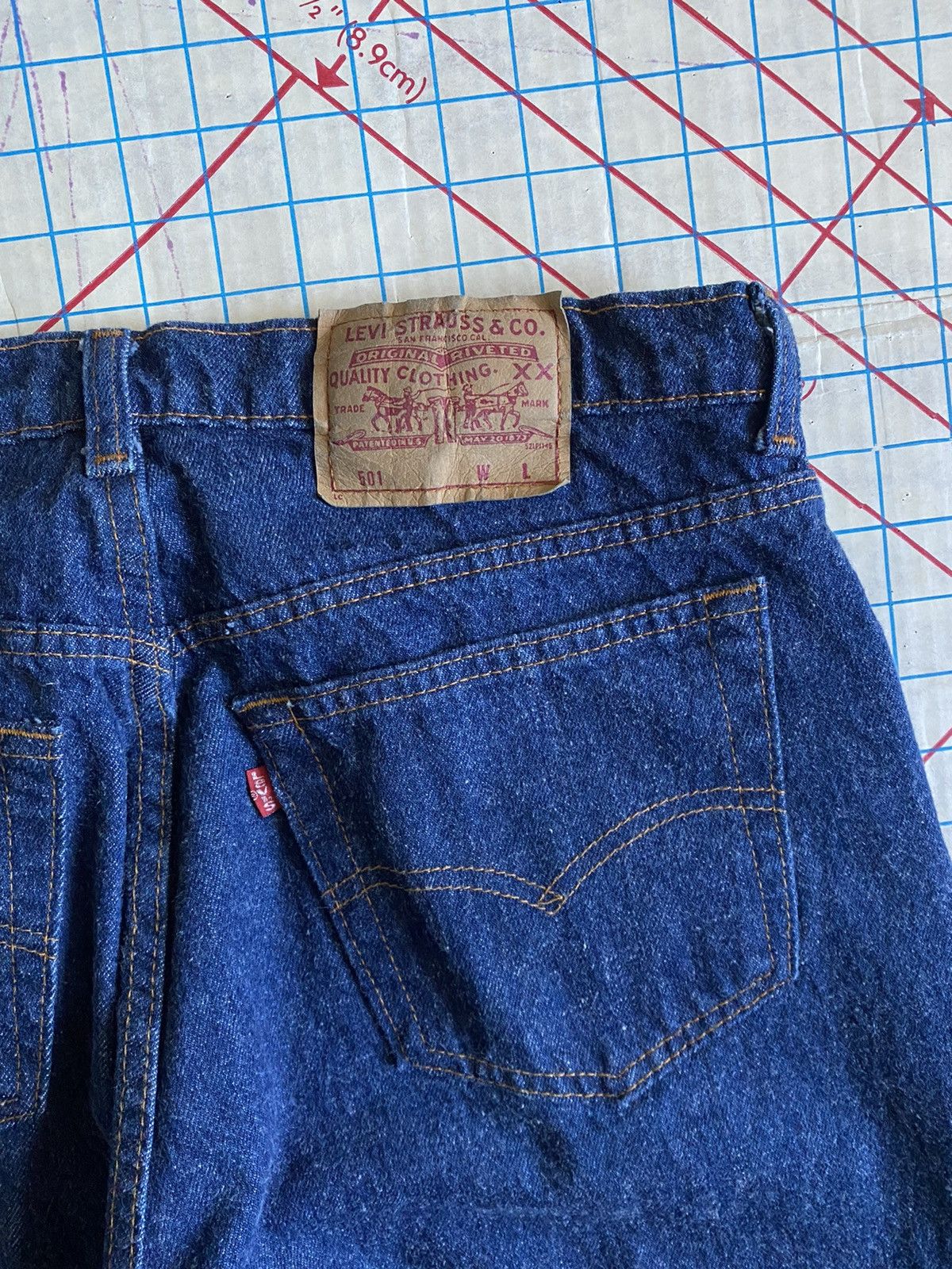 Levi's × Levi's Vintage Clothing × Vintage Vintage Levi’s 501 Indigo Wash fits 33x29 tagged 34x32 Size US 33 - 12 Thumbnail