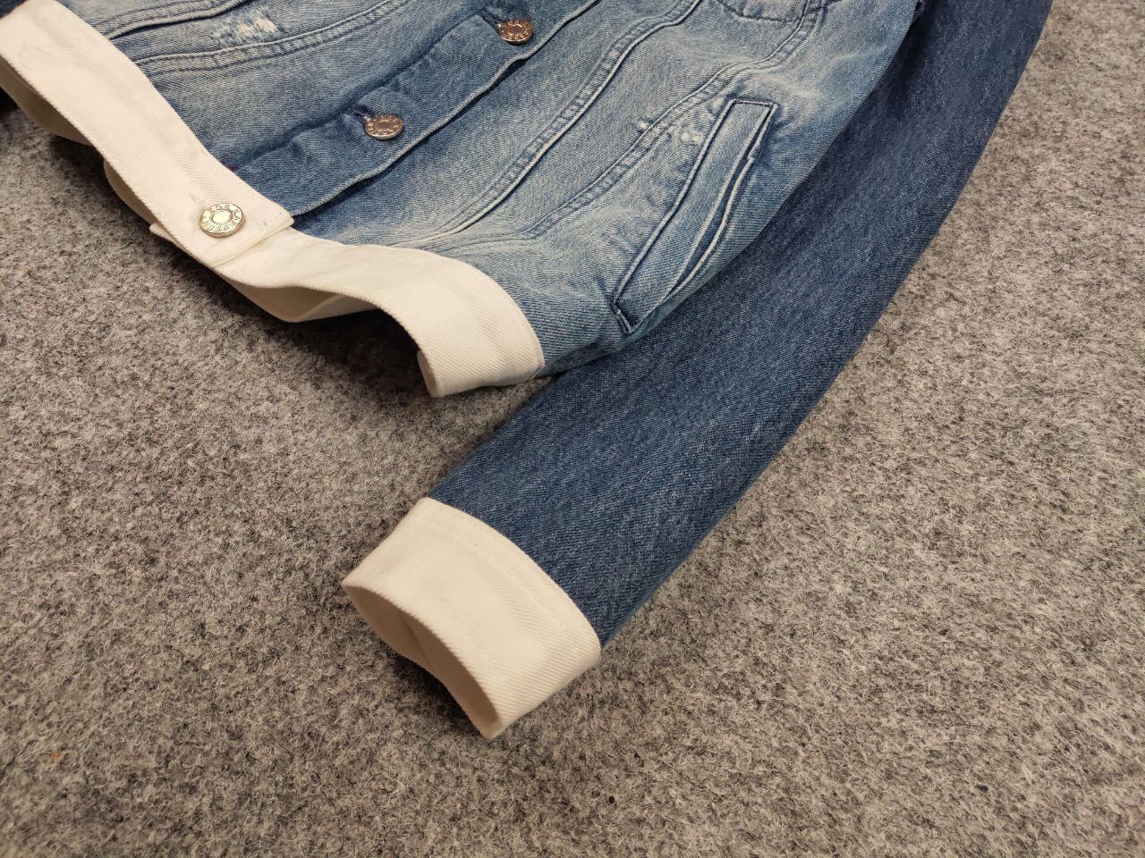Japanese Brand Zoe Karssen Designer Denim Jeans Blue Pockets Jacket Size US S / EU 44-46 / 1 - 5 Thumbnail