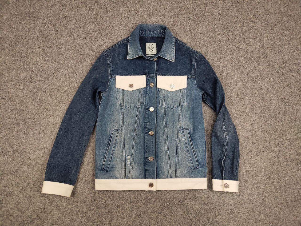 Japanese Brand Zoe Karssen Designer Denim Jeans Blue Pockets Jacket Size US S / EU 44-46 / 1 - 11 Thumbnail
