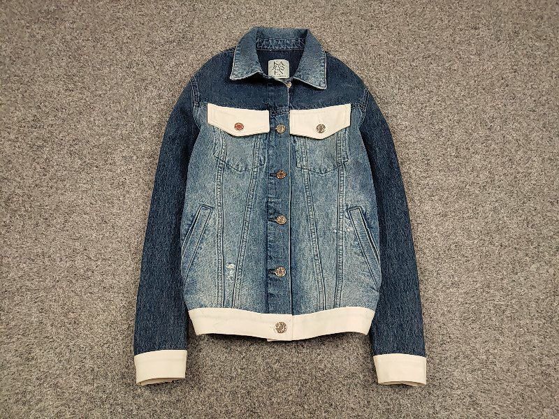 Japanese Brand Zoe Karssen Designer Denim Jeans Blue Pockets Jacket Size US S / EU 44-46 / 1 - 2 Thumbnail