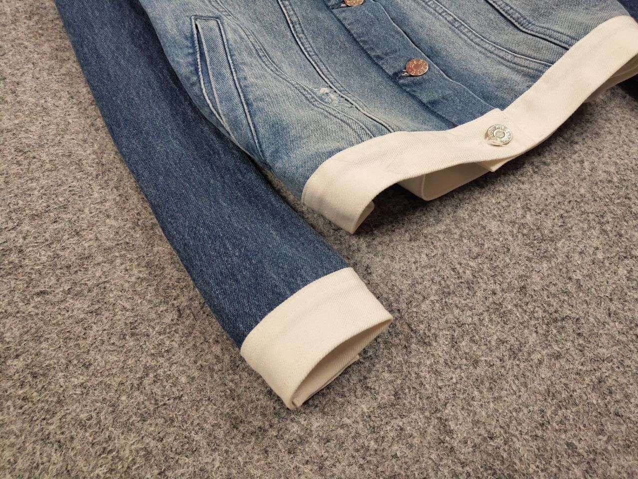 Japanese Brand Zoe Karssen Designer Denim Jeans Blue Pockets Jacket Size US S / EU 44-46 / 1 - 6 Thumbnail