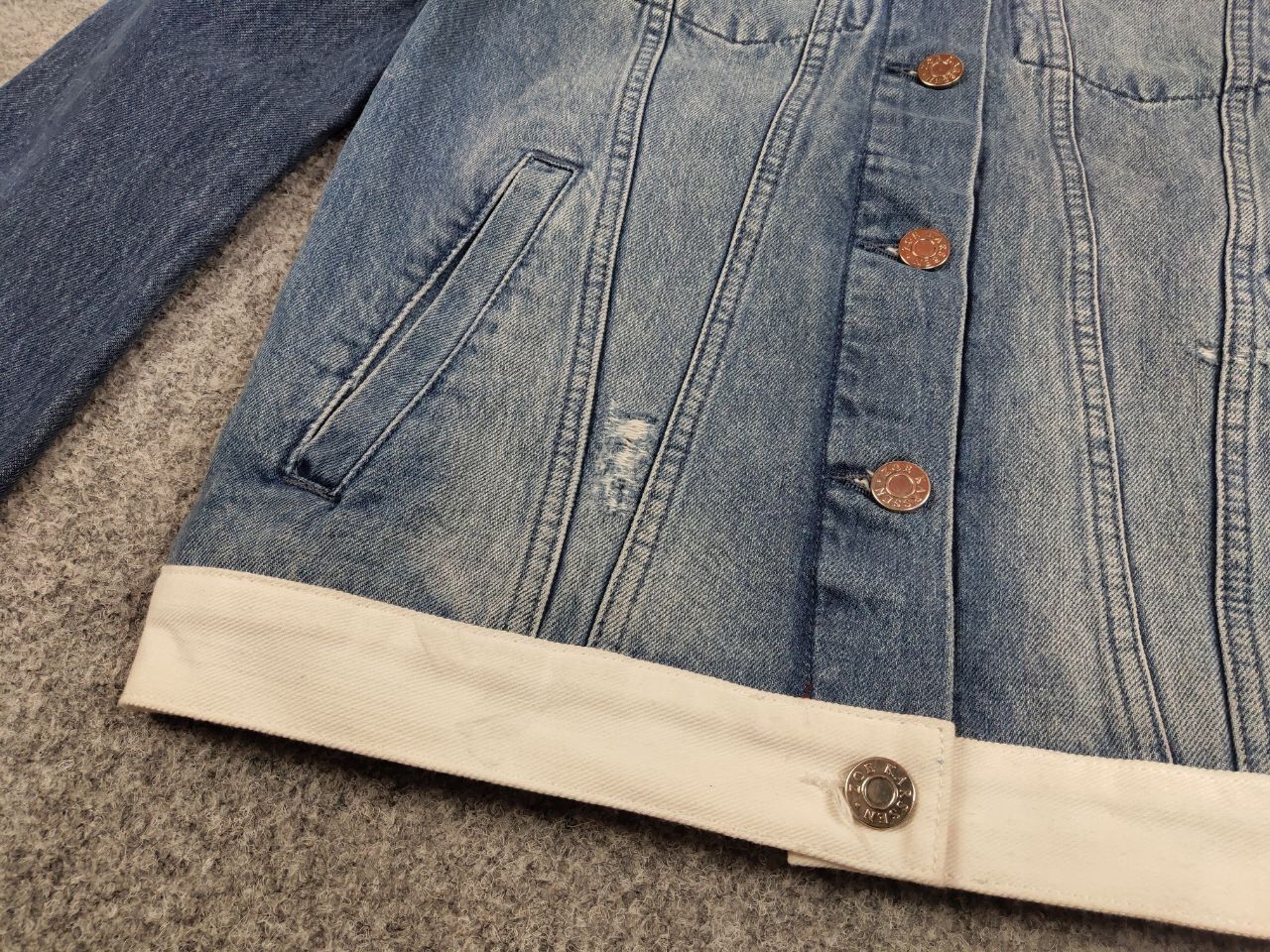 Japanese Brand Zoe Karssen Designer Denim Jeans Blue Pockets Jacket Size US S / EU 44-46 / 1 - 12 Thumbnail