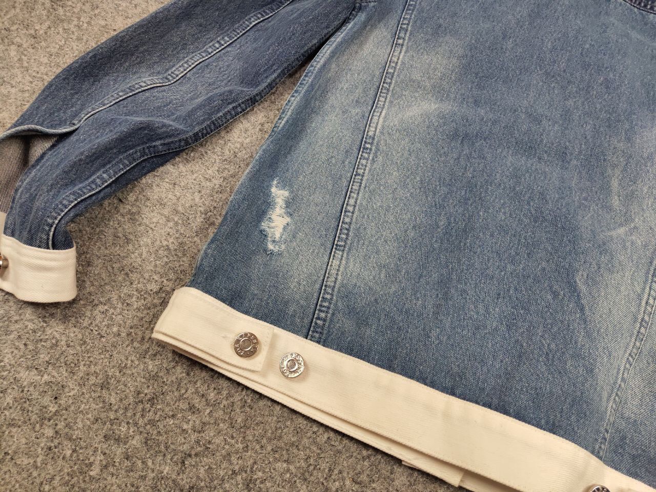 Japanese Brand Zoe Karssen Designer Denim Jeans Blue Pockets Jacket Size US S / EU 44-46 / 1 - 14 Thumbnail