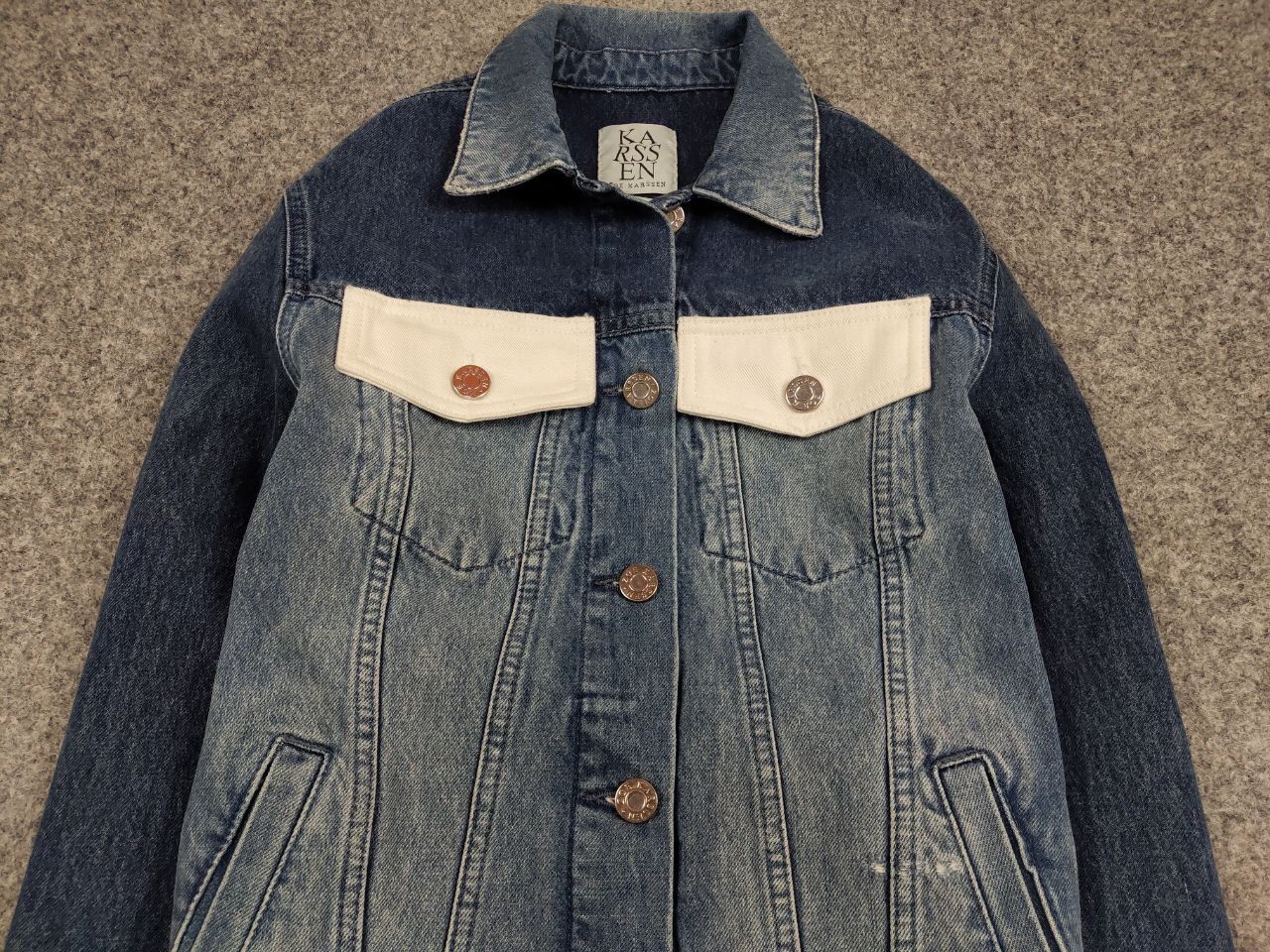 Japanese Brand Zoe Karssen Designer Denim Jeans Blue Pockets Jacket Size US S / EU 44-46 / 1 - 10 Thumbnail