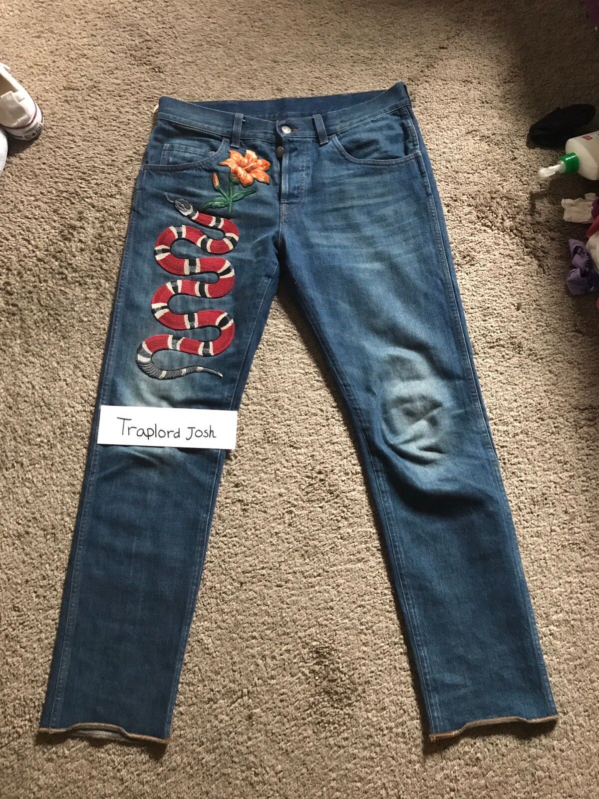 Gucci Snake Jeans | Grailed