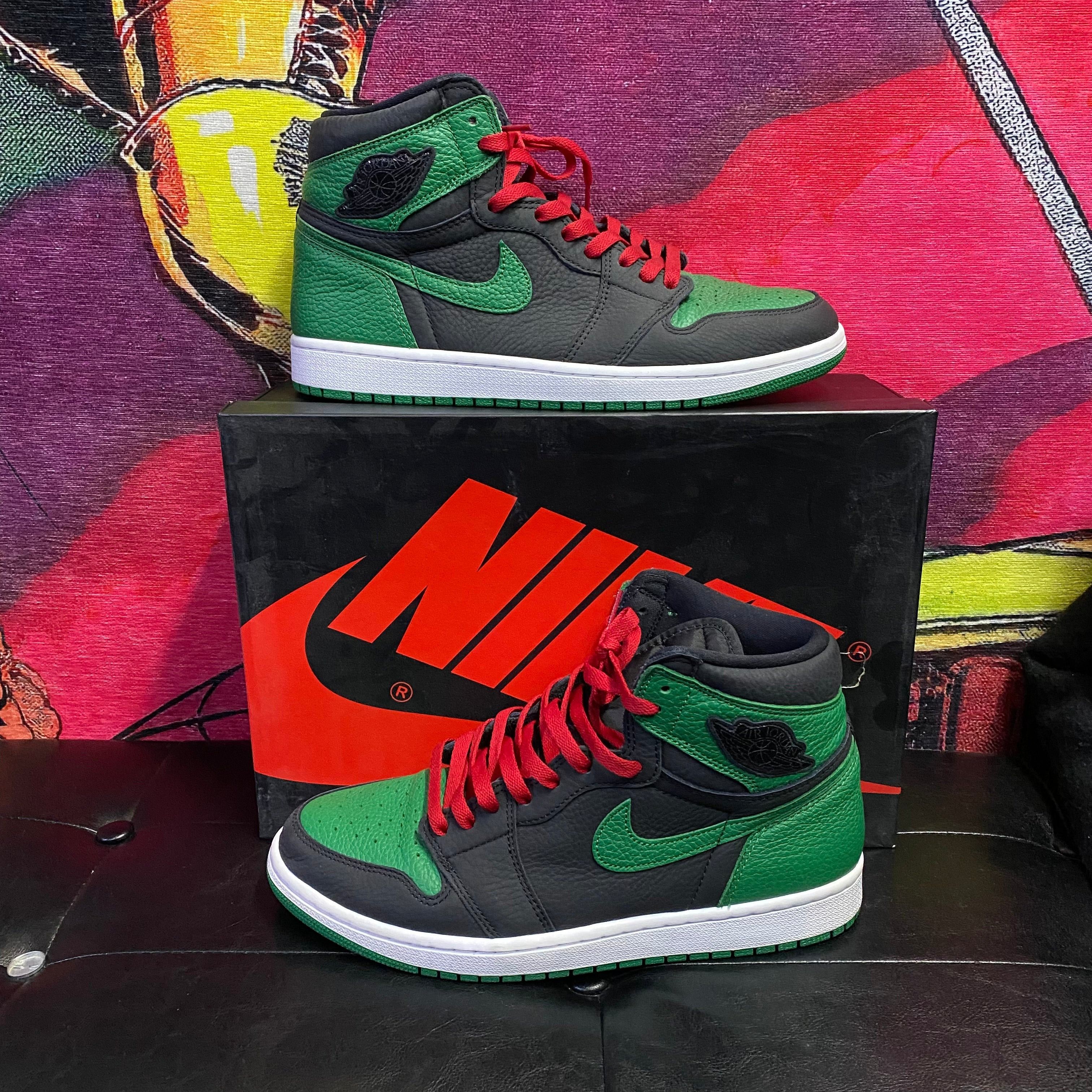 Jordan Retro High Pine Green Black (GS) - Main Image
