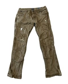 KUHL Rydr Brown Hiking Pants Mens Size 36x30 Canvas Vintage Patina Dye  Carpenter 