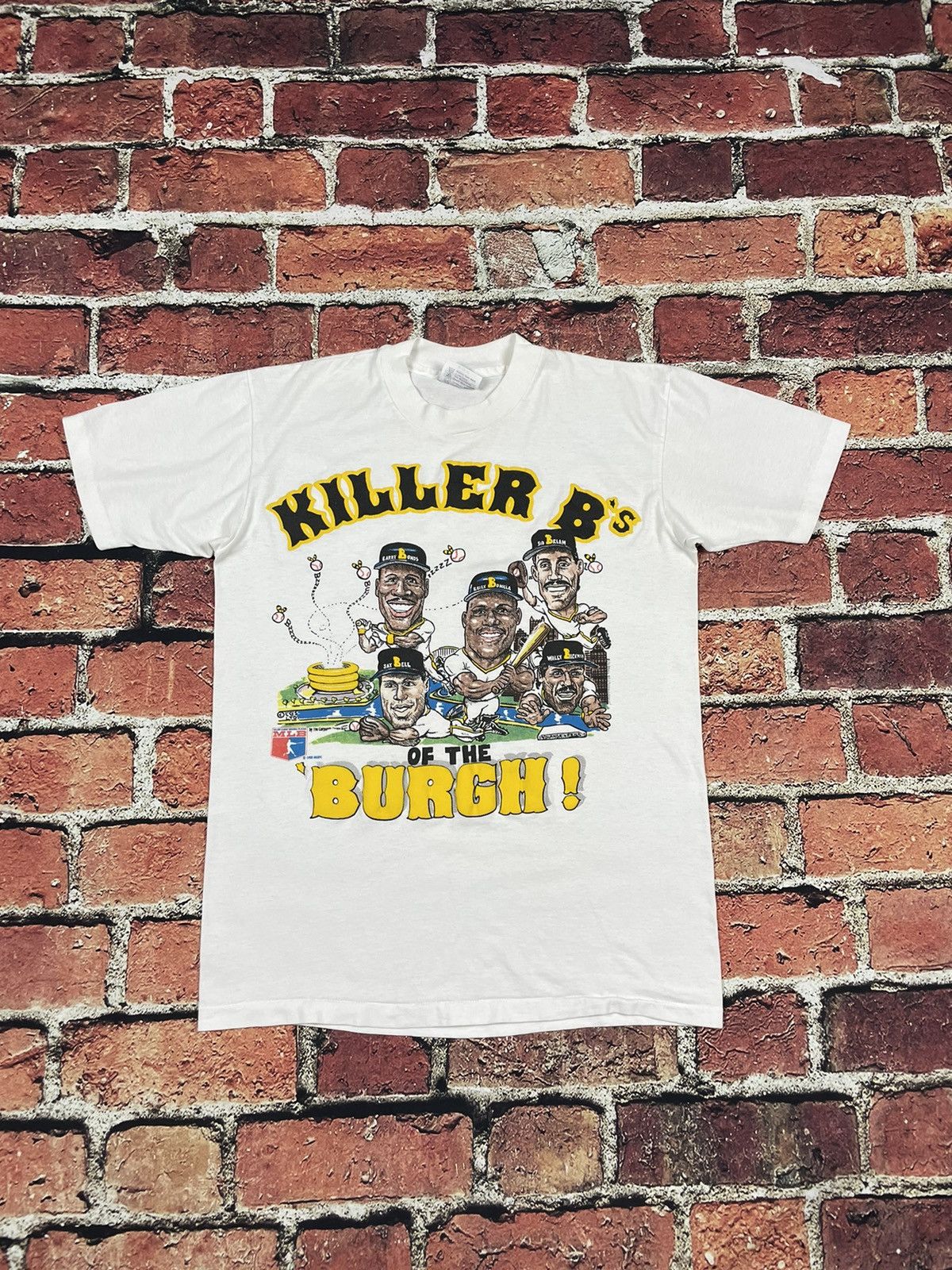 VTG 1988 KILLER B'S OF THE BURGH Pittsburgh Pirates MLB Single Stitch  T-shirt