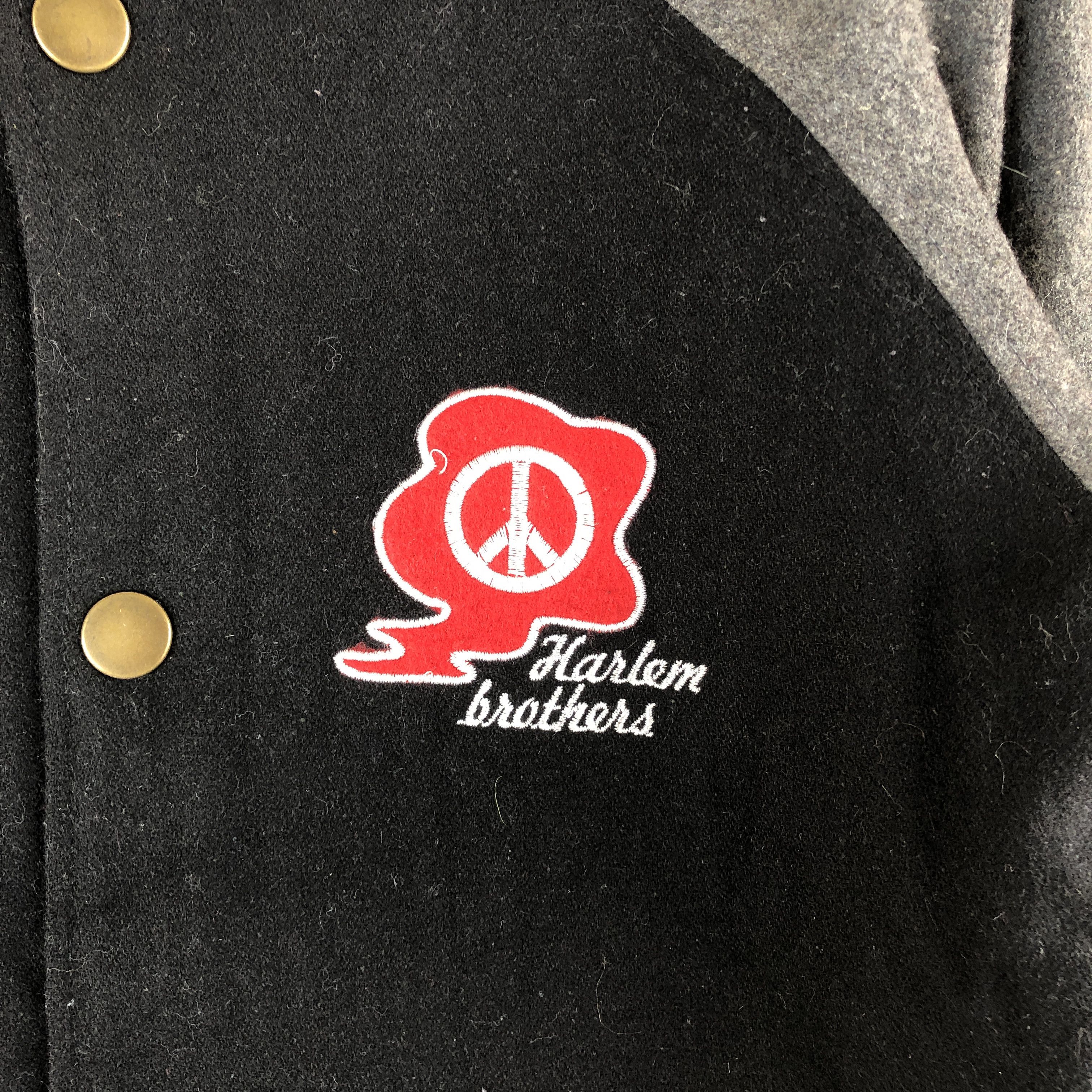 Japanese Brand × Vintage Harlem Brothers Varsity Jacket Skates Letterman Wool Jacket Size US XS / EU 42 / 0 - 7 Thumbnail
