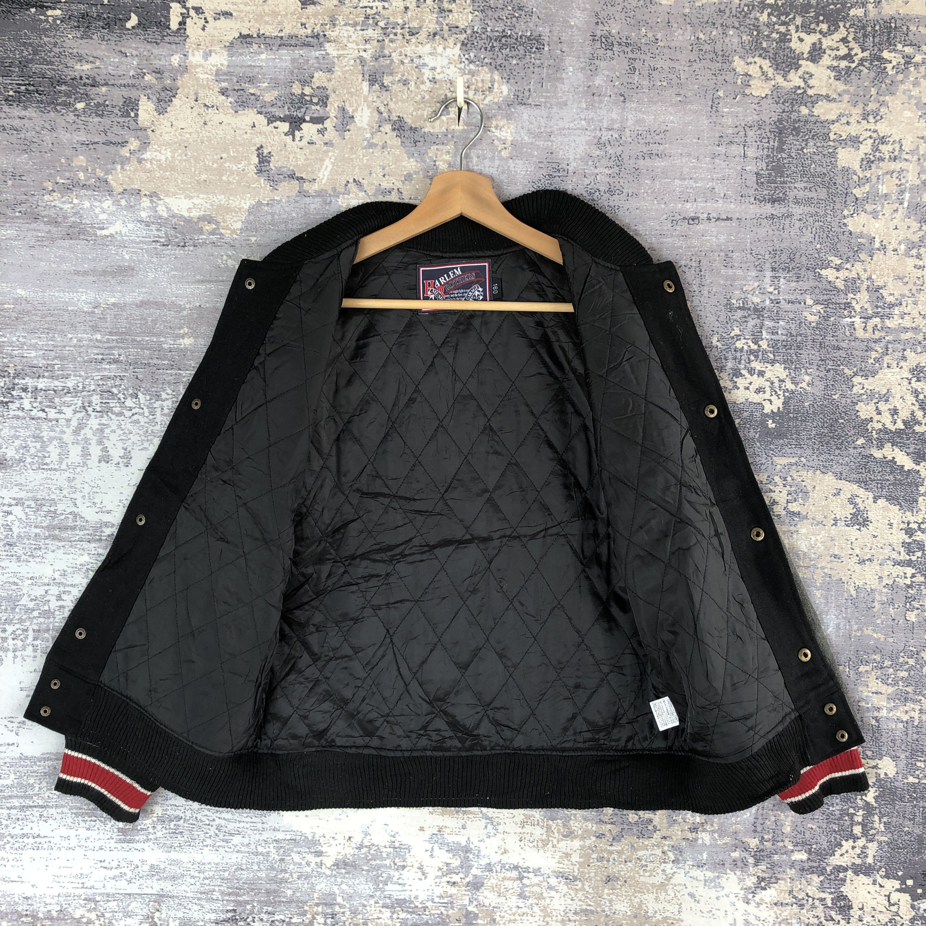 Japanese Brand × Vintage Harlem Brothers Varsity Jacket Skates Letterman Wool Jacket Size US XS / EU 42 / 0 - 8 Thumbnail