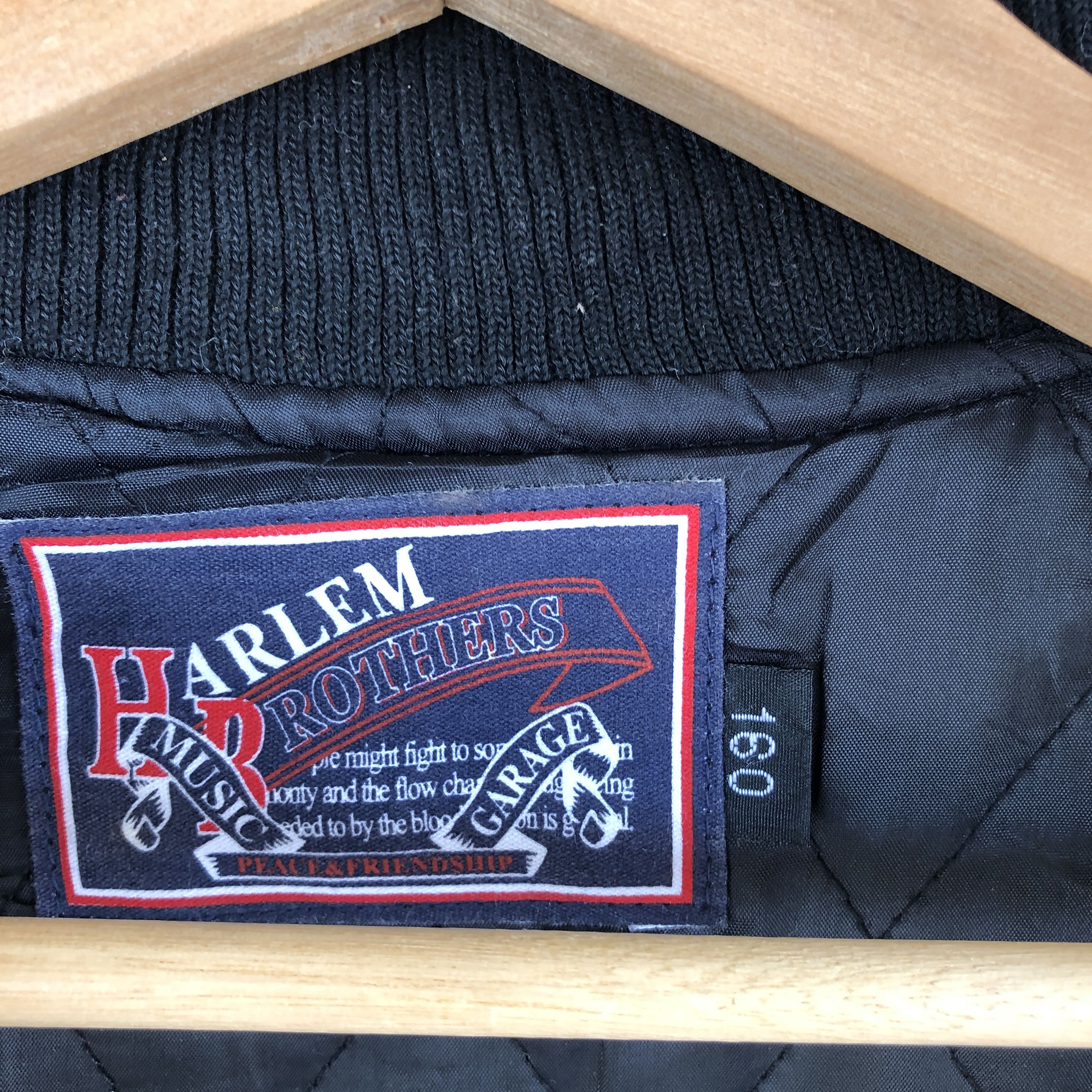 Japanese Brand × Vintage Harlem Brothers Varsity Jacket Skates Letterman Wool Jacket Size US XS / EU 42 / 0 - 9 Thumbnail