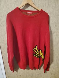 Supreme Tag Logo Sweater Grailed