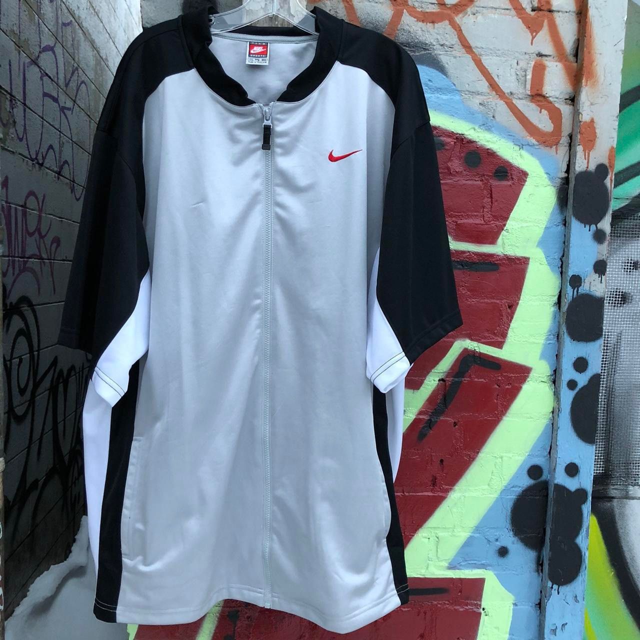 Nike × Vintage Vintage 90s Nike Basketball Warmup Full Zip Track Jacket Size US XXL / EU 58 / 5 - 2 Thumbnail