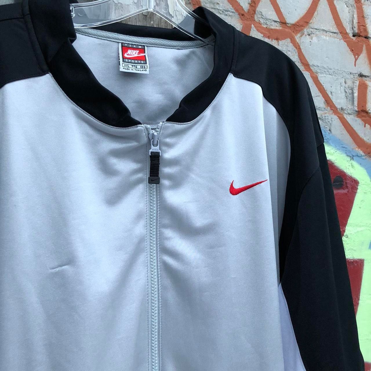 Nike × Vintage Vintage 90s Nike Basketball Warmup Full Zip Track Jacket Size US XXL / EU 58 / 5 - 3 Thumbnail