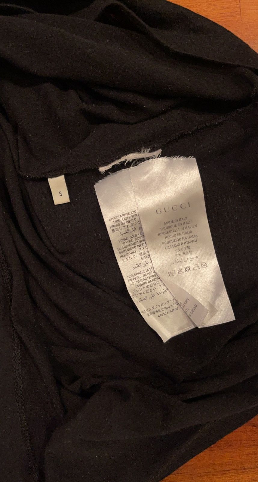 Gucci Oversize washed T-shirt with Gucci logo Size US S / EU 44-46 / 1 - 8 Thumbnail
