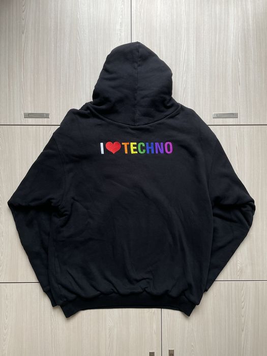 I love cheap techno balenciaga hoodie