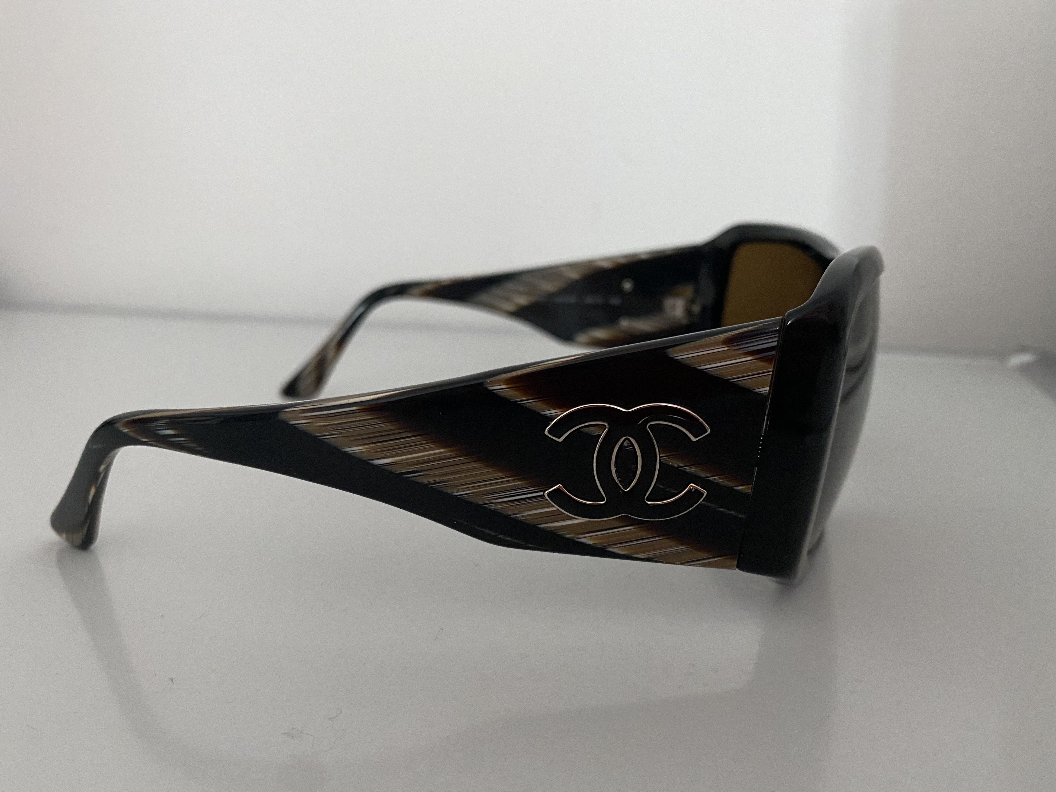 Vintage Chanel Snakeskin Sunglasses