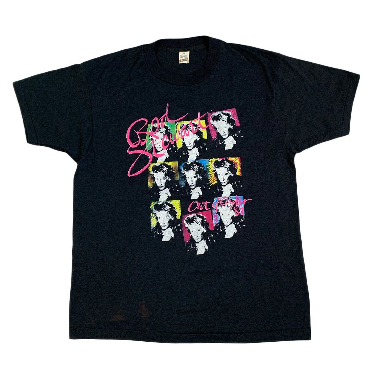Vintage VTG 80's ROD STEWART CONCERT 1989 TOUR T-SHIRT | Grailed