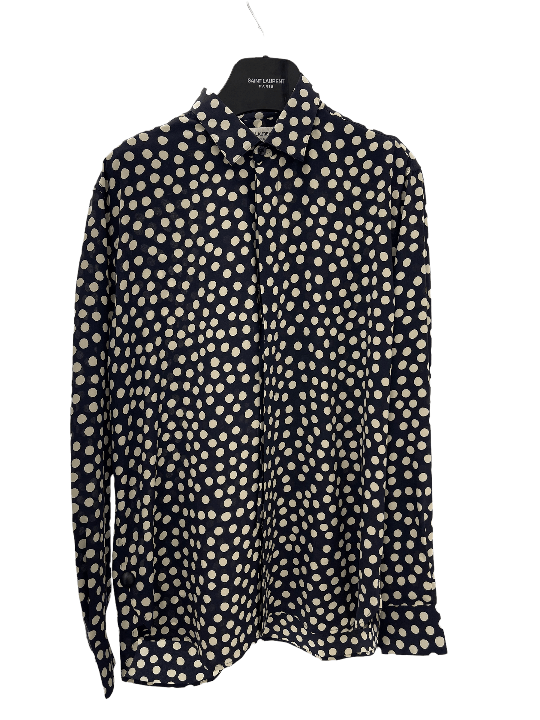 Saint Laurent Dotted Silk Shirt