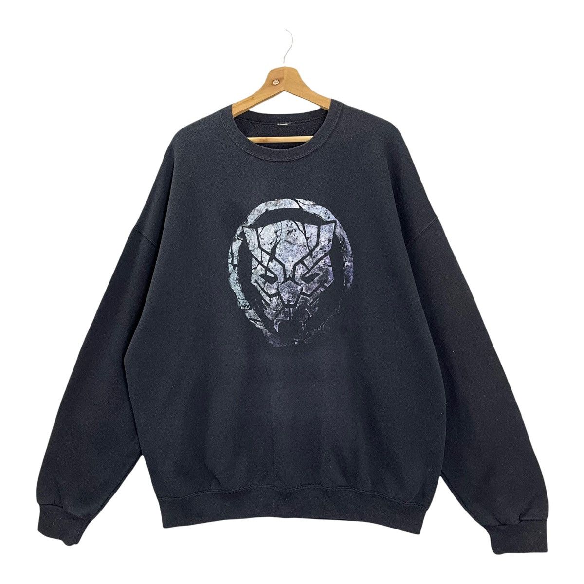 Japanese Brand Black Panther Big Logo Crewneck Sweatshirt Size XL Size US XL / EU 56 / 4 - 3 Thumbnail