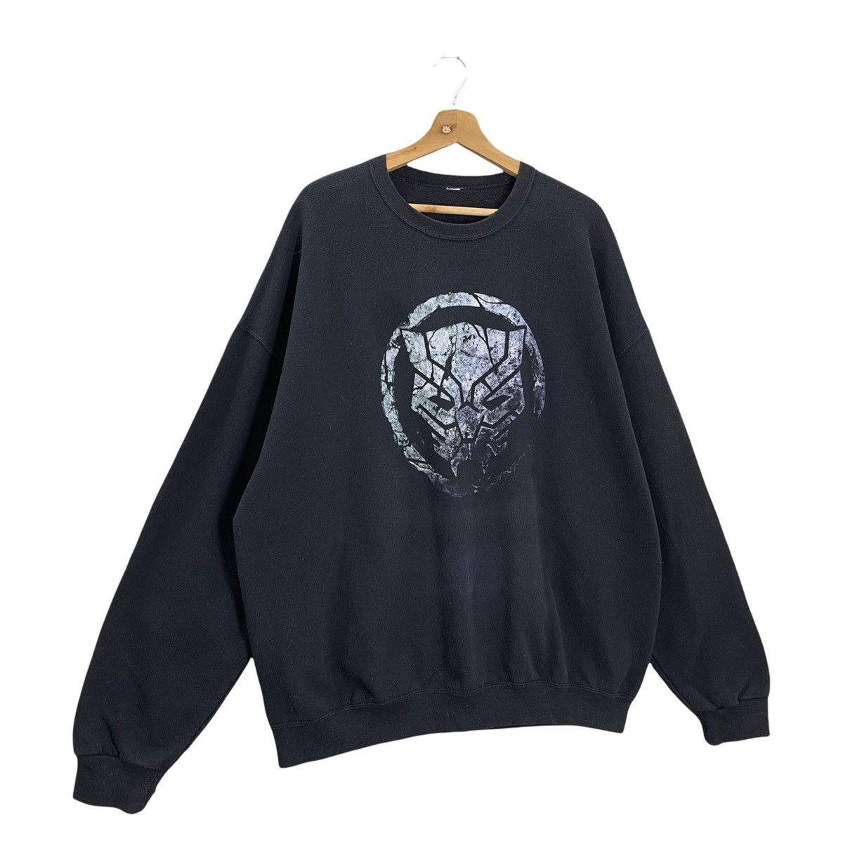 Japanese Brand Black Panther Big Logo Crewneck Sweatshirt Size XL Size US XL / EU 56 / 4 - 2 Thumbnail