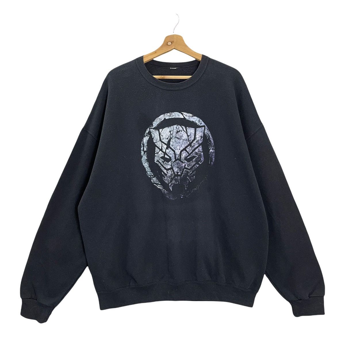 Japanese Brand Black Panther Big Logo Crewneck Sweatshirt Size XL Size US XL / EU 56 / 4 - 1 Thumbnail