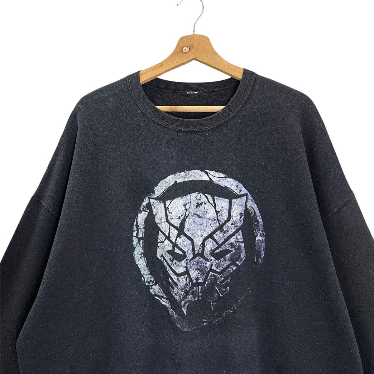 Japanese Brand Black Panther Big Logo Crewneck Sweatshirt Size XL Size US XL / EU 56 / 4 - 4 Thumbnail