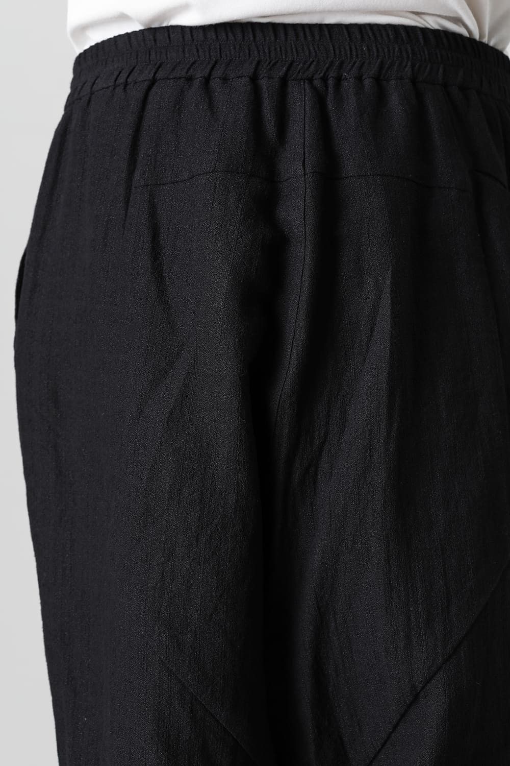 Devoa Drop crotch cropped pants cotton ramie shrink Size US 31 - 18 Thumbnail
